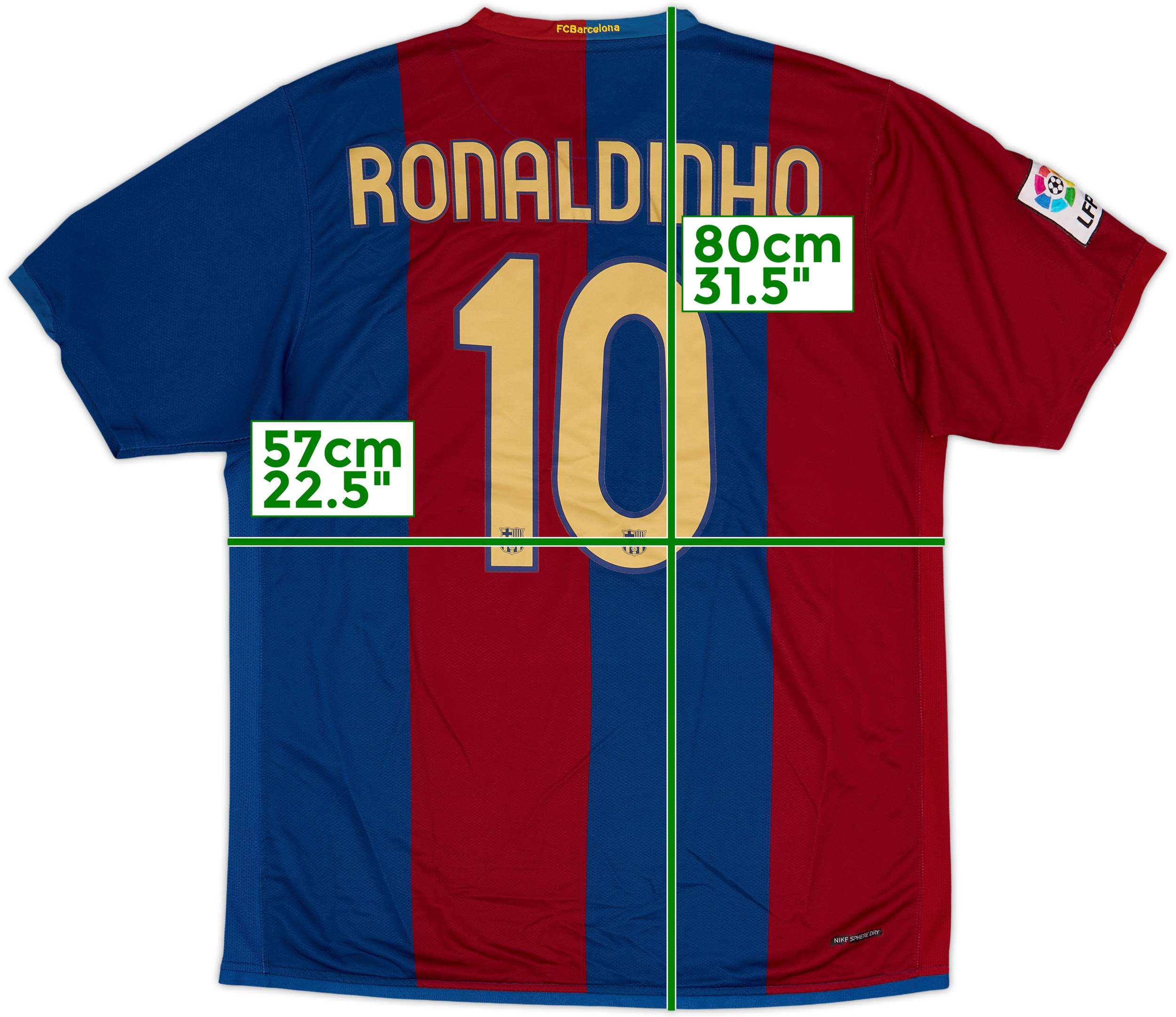 2006-07 Barcelona Home Shirt Ronaldinho #10 - 8/10 - (XL)