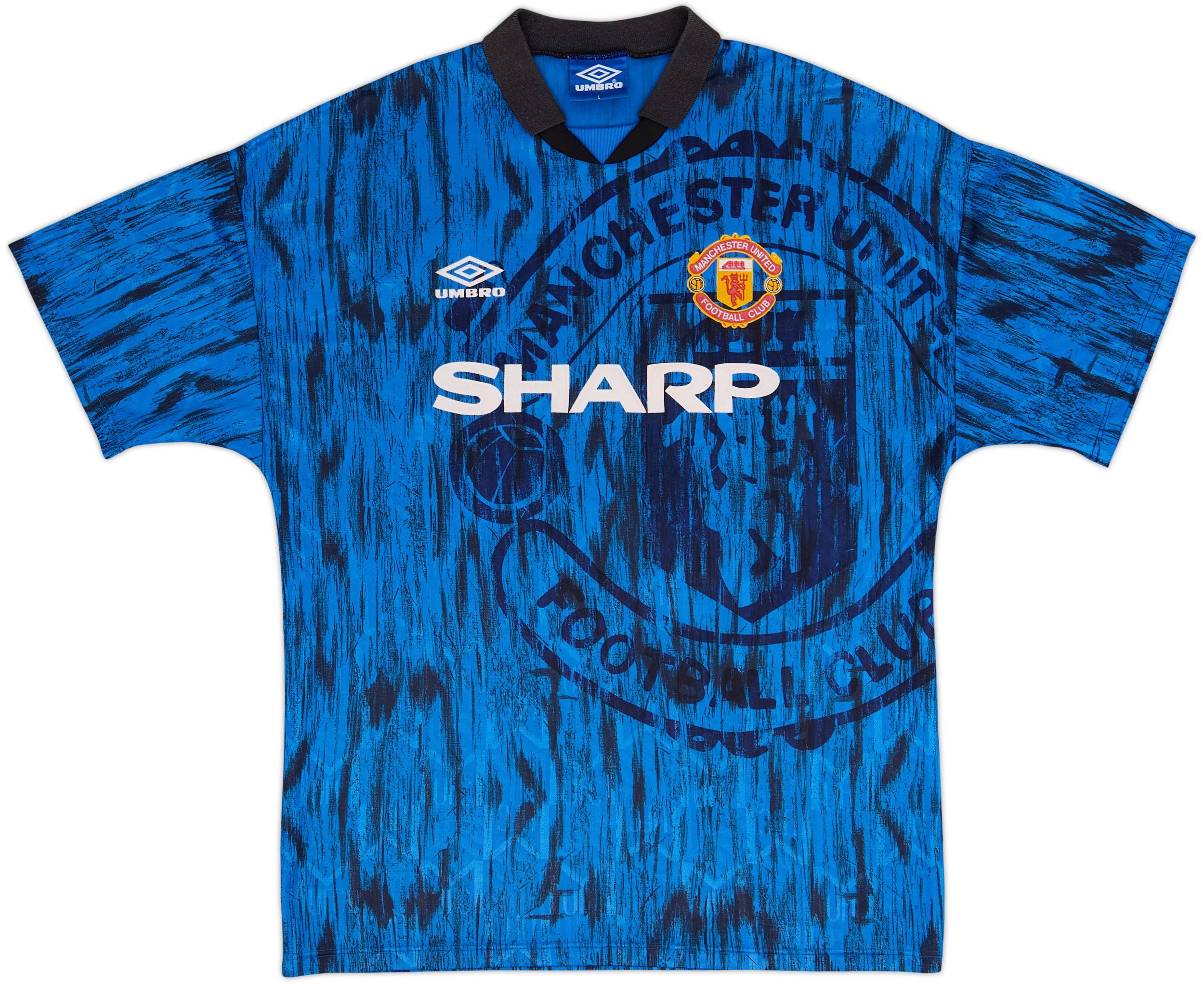 1992-93 Manchester United Away Shirt Cantona #7 - 9/10 - (L)