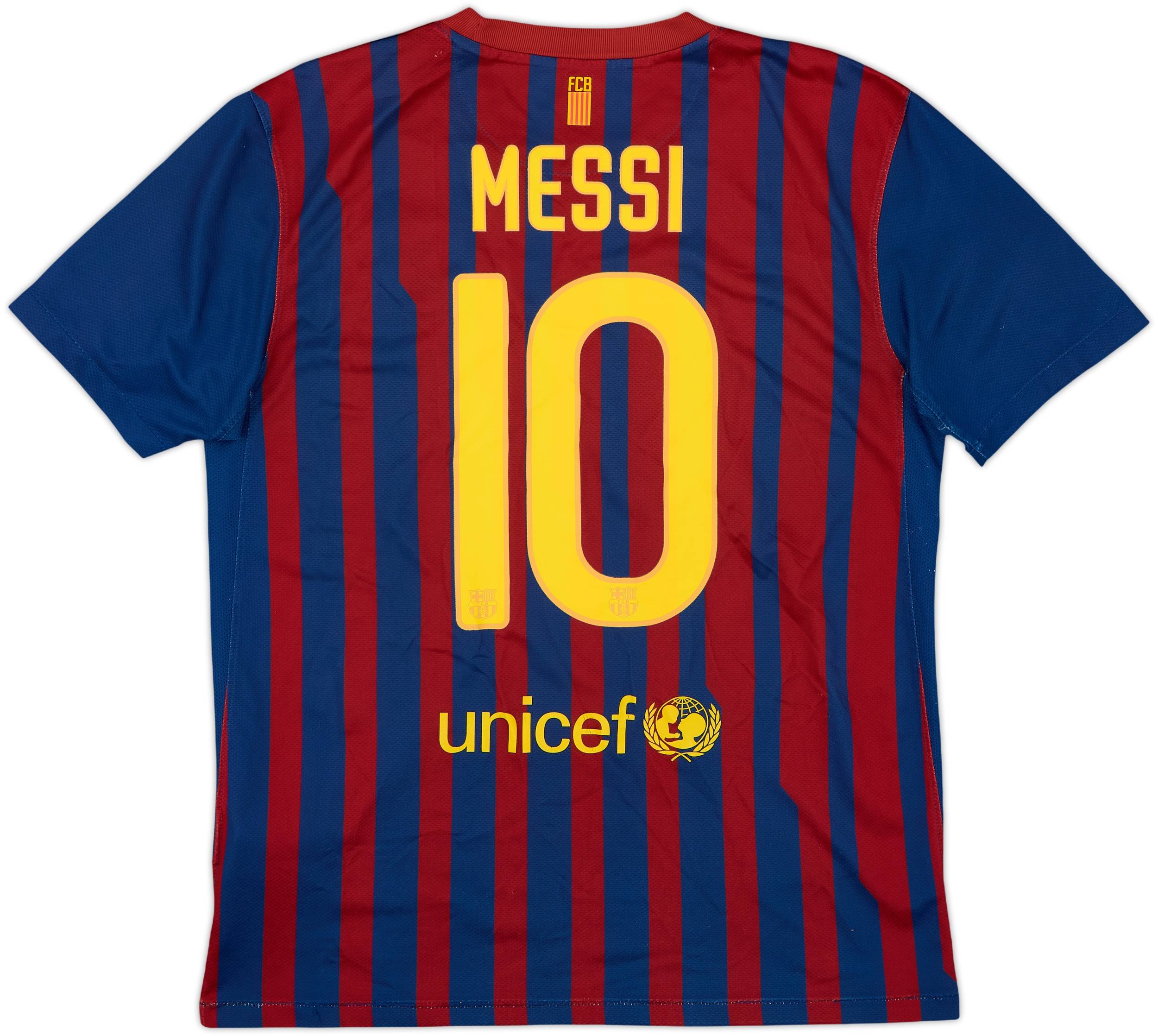 2011-12 Barcelona Home Shirt Messi #10 - 7/10 - (M)