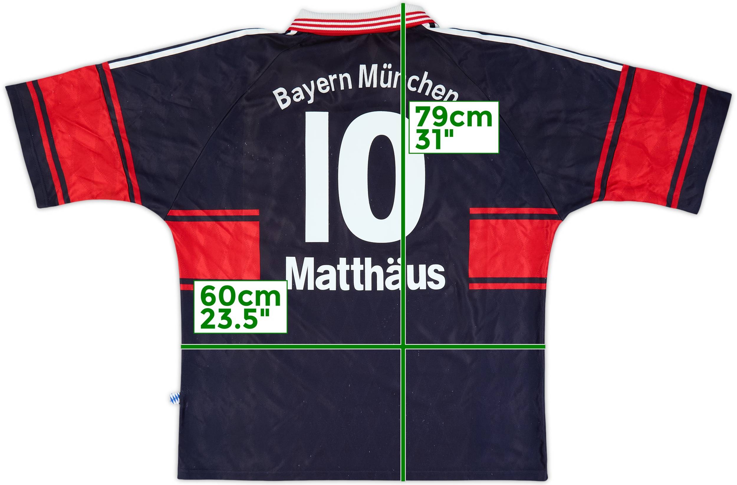 1997-99 Bayern Munich Home Shirt Matthaus #10 - 6/10 - (XL)