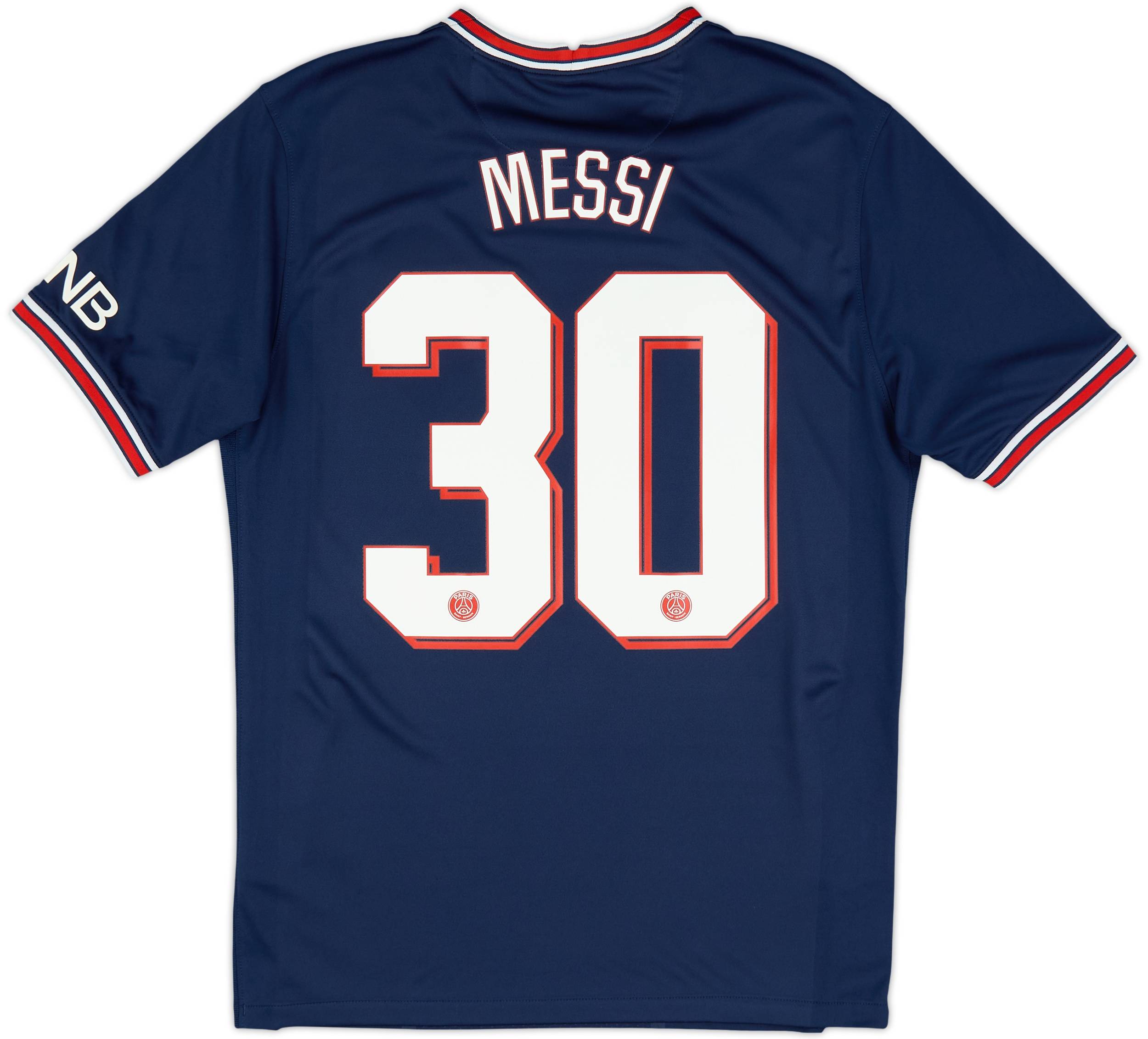 2021-22 Paris Saint-Germain Home Shirt Messi #30 - 8/10 - (M)