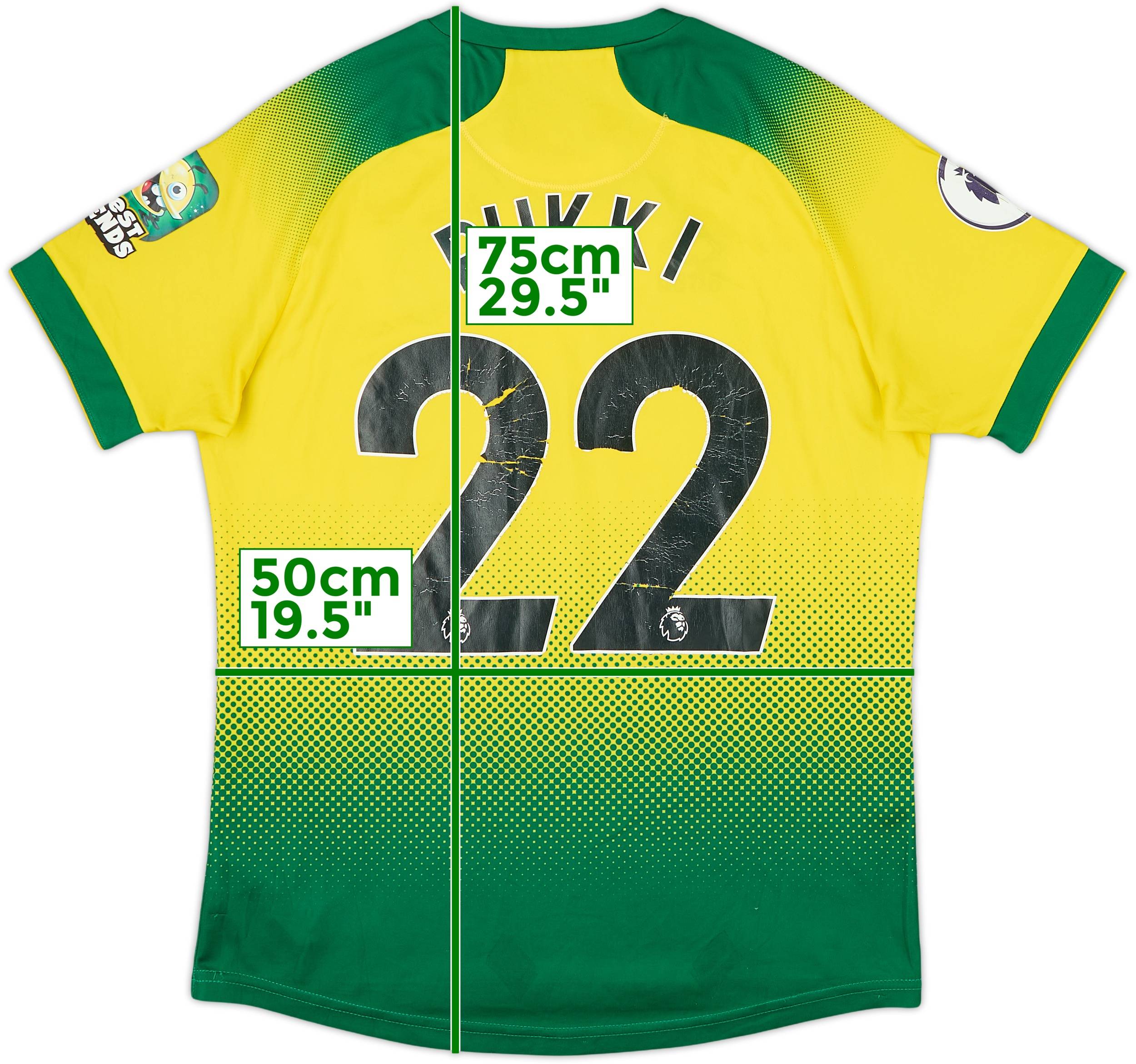 2019-20 Norwich Home Shirt Pukki #22 - 5/10 - (M)