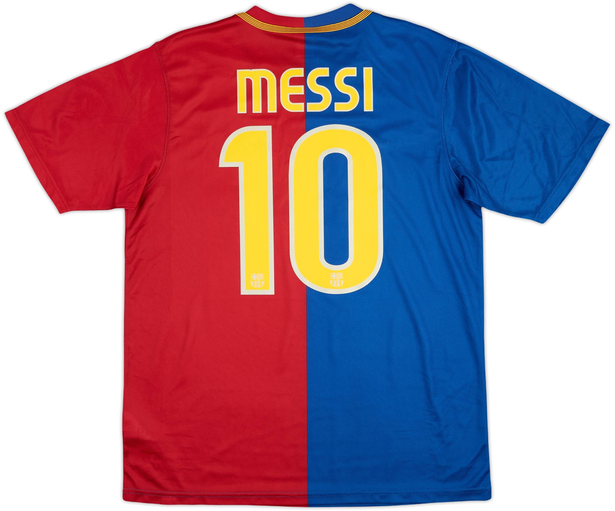 2008-09 Barcelona Basic Home Shirt Messi #10 - 9/10 - (M)