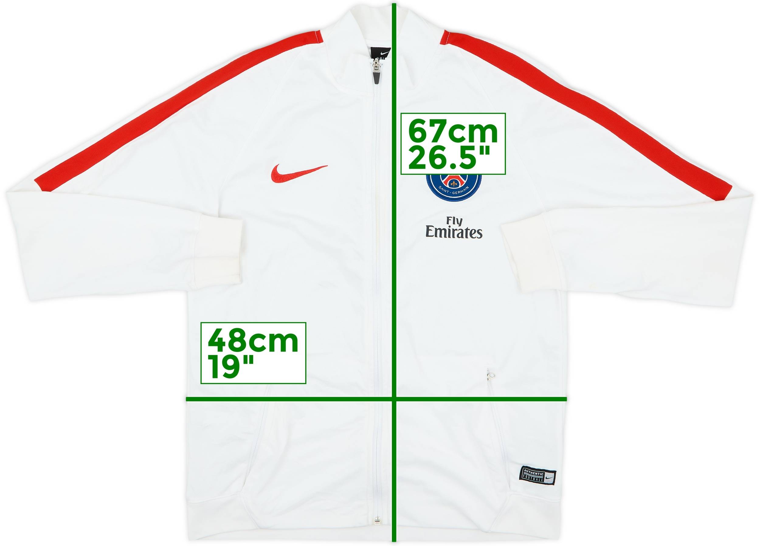2016-17 Paris Saint-Germain Nike Track Jacket - 7/10 - (M)