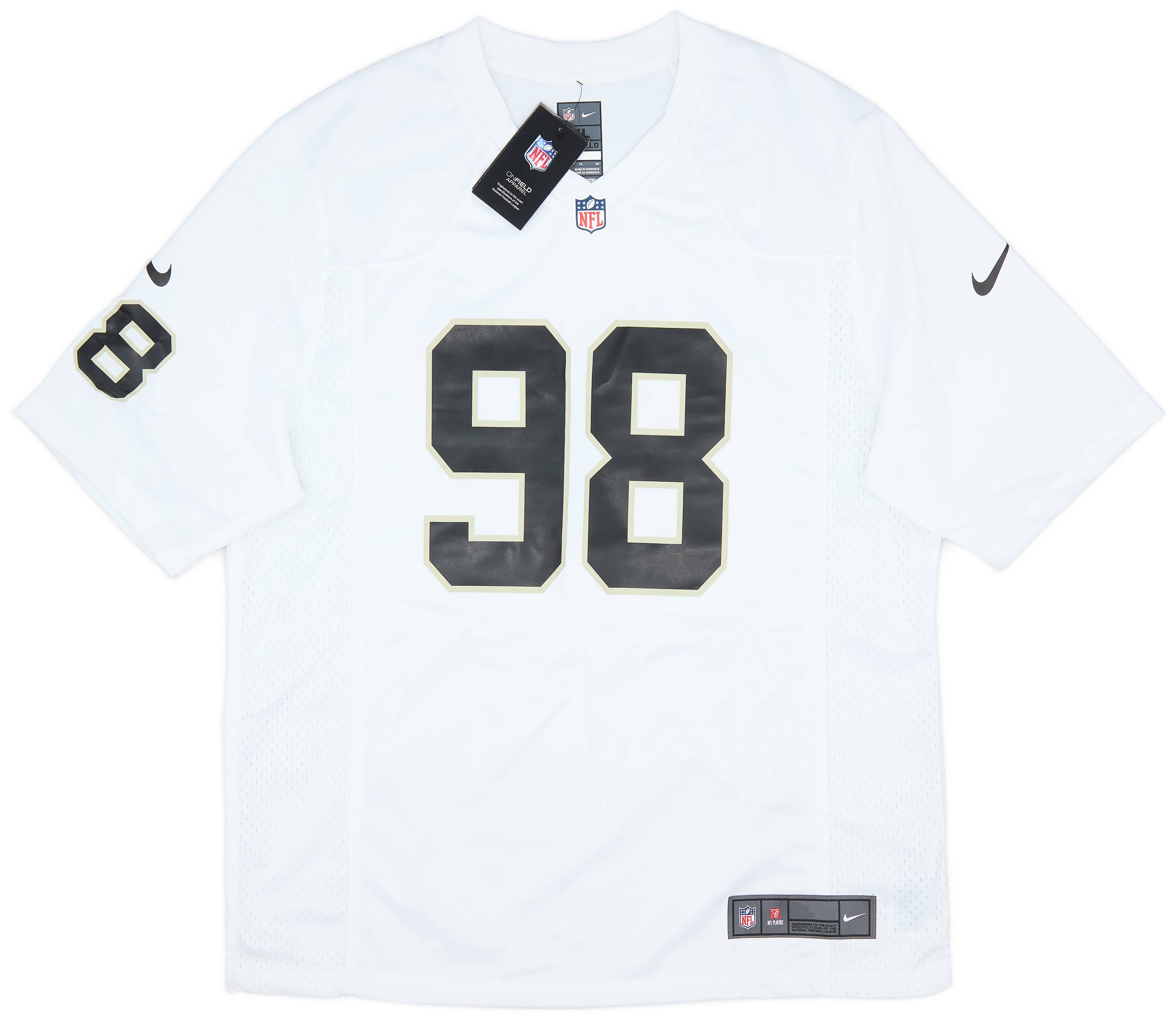 2020 23 Las Vegas Raiders Crosby 98 Nike Game Away Jersey XL