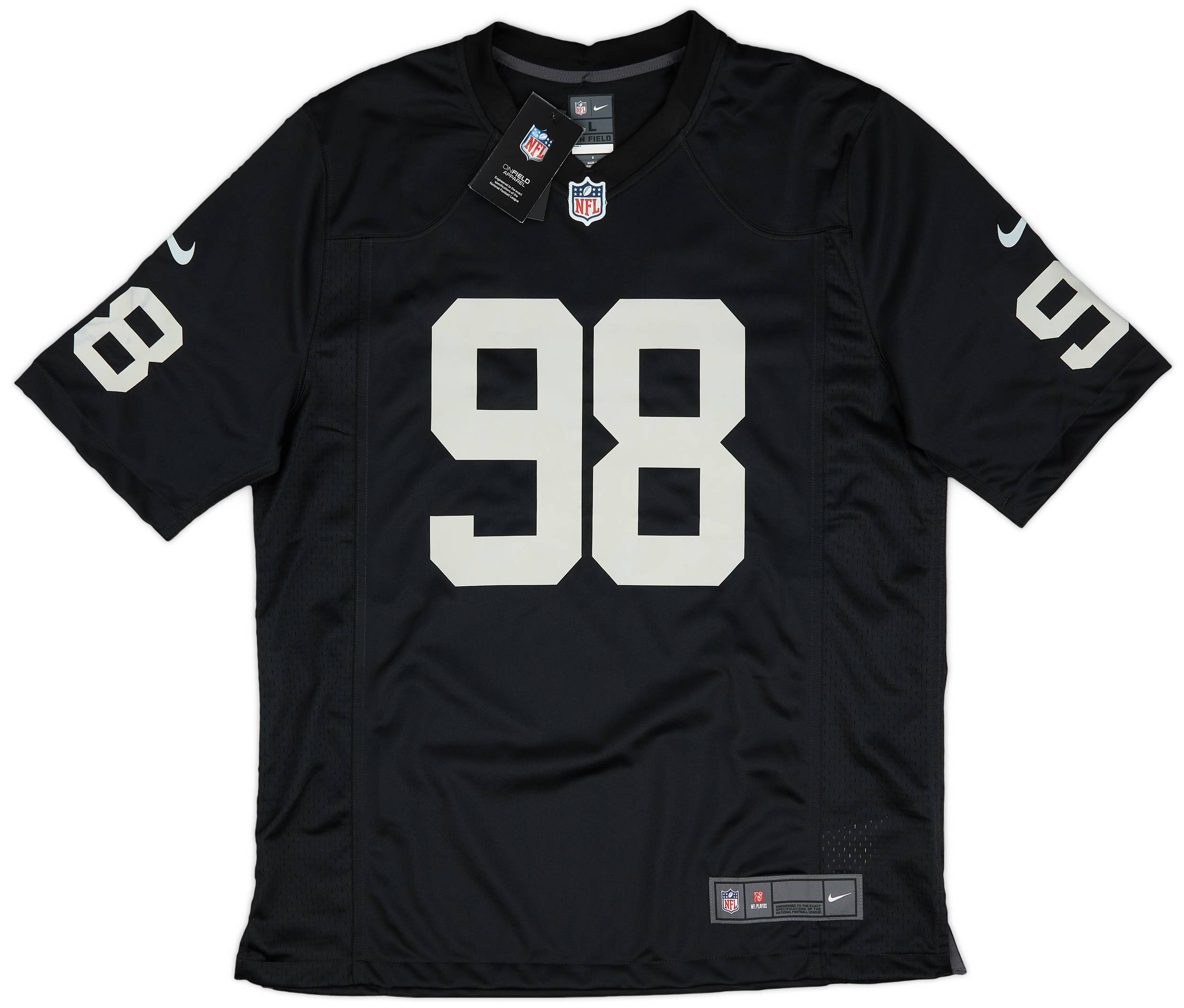 2020-23 Las Vegas Raiders Crosby #98 Nike Game Home Jersey (XL)