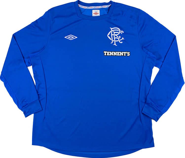 2012-13 Rangers Home L/S Shirt - 8/10 - (L)