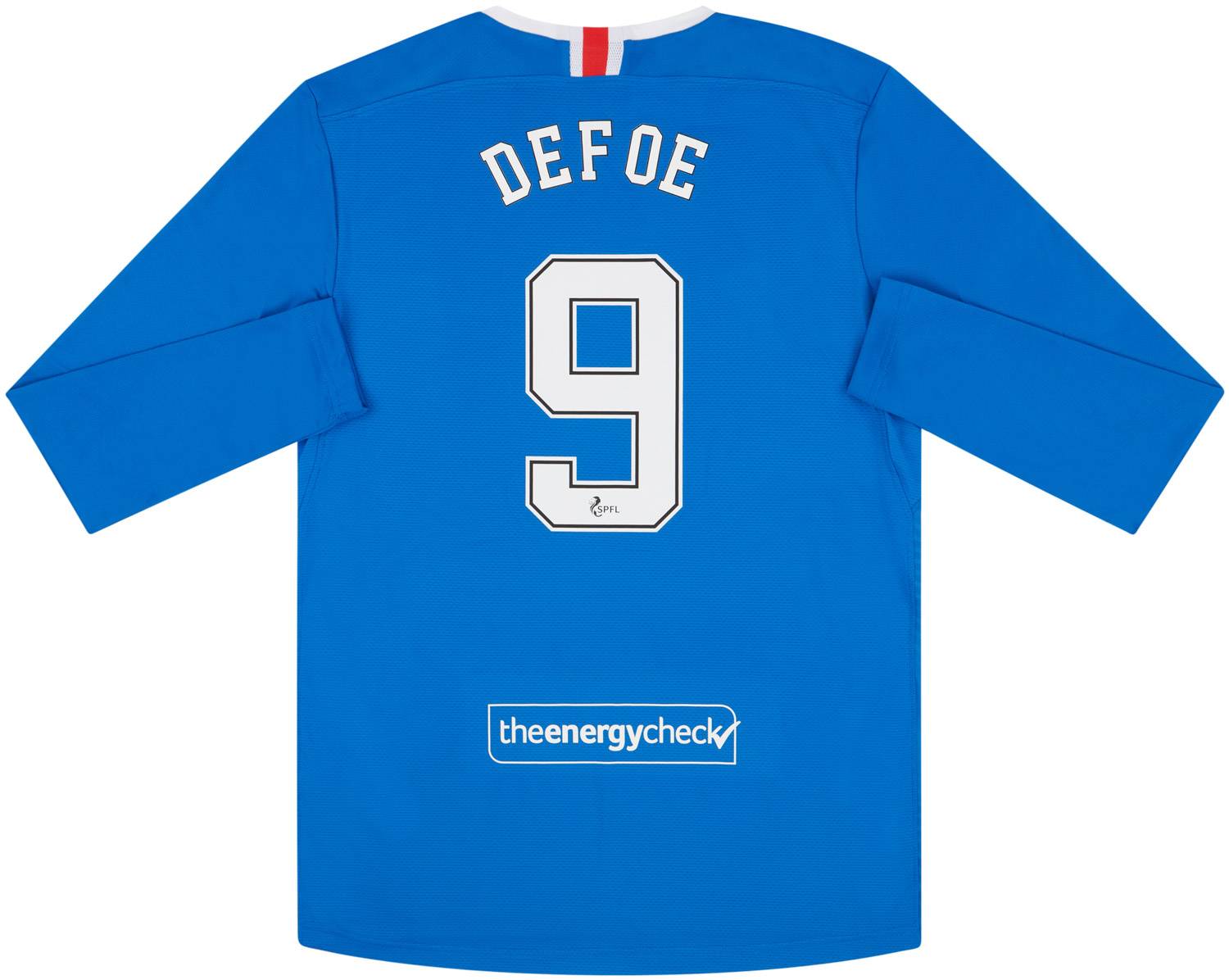 2020-21 Rangers Player Issue Pro Home L/S Shirt Defoe #9