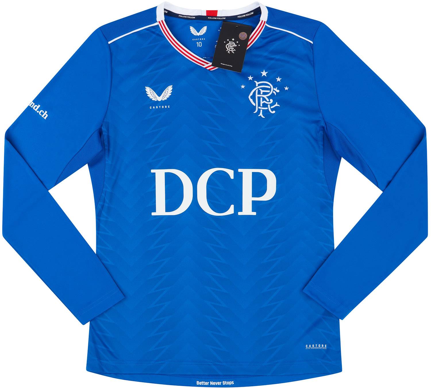 2020-21 Rangers Women's Player Issue Pro Home L/S Shirt