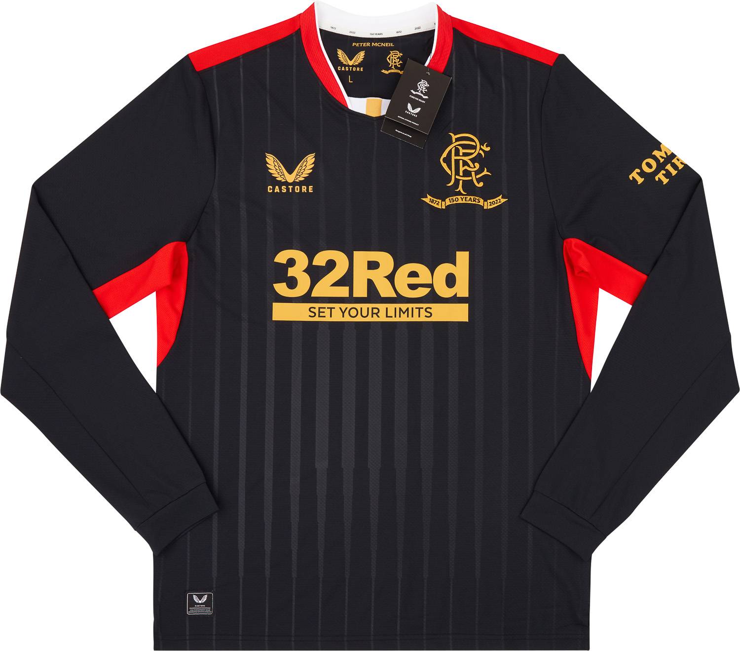 2021-22 Rangers Player Issue Pro '150 Years Anniversary' Away L/S Shirt