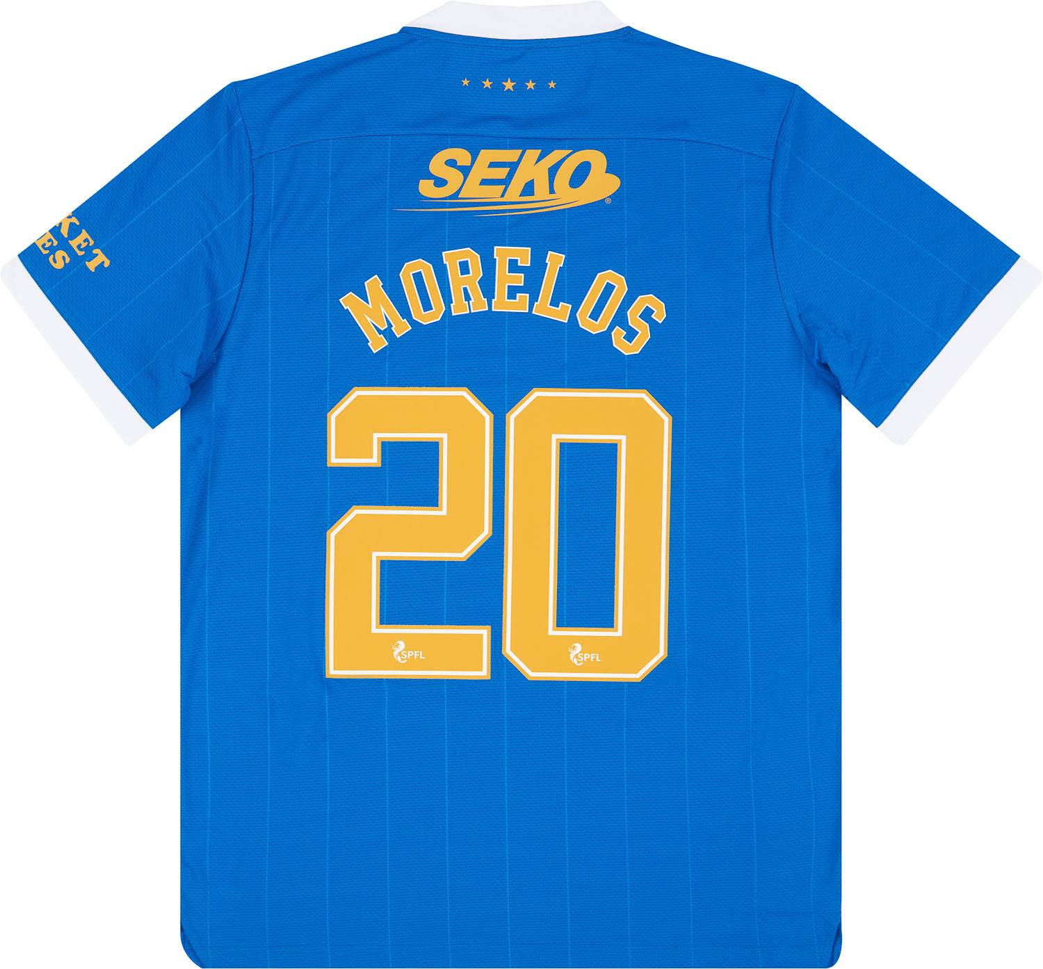 2021-22 Rangers Player Issue Pro '150 Years Anniversary' Home Shirt Morelos #20