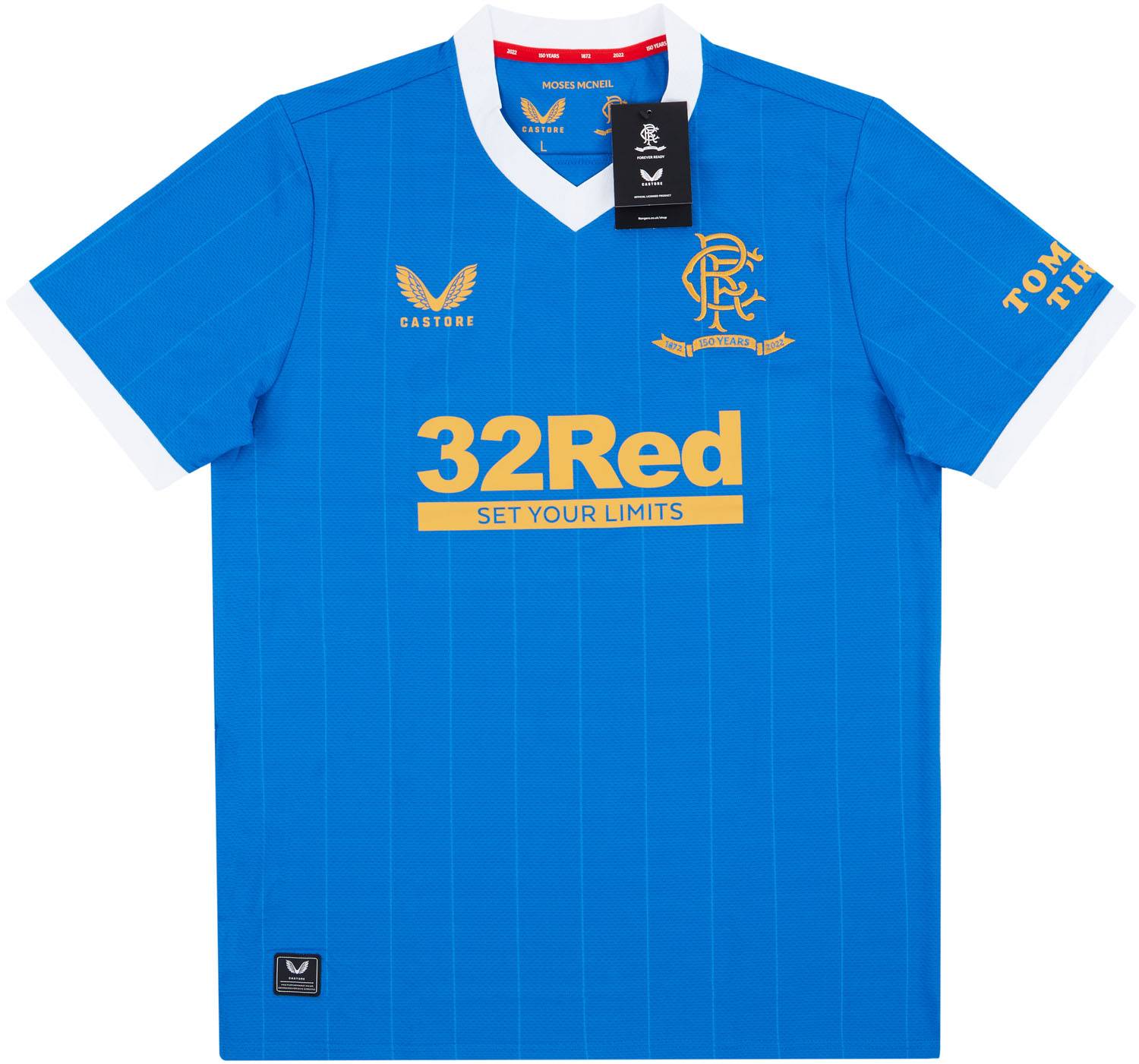 2021-22 Rangers Player Issue Pro '150 Years Anniversary' Home Shirt