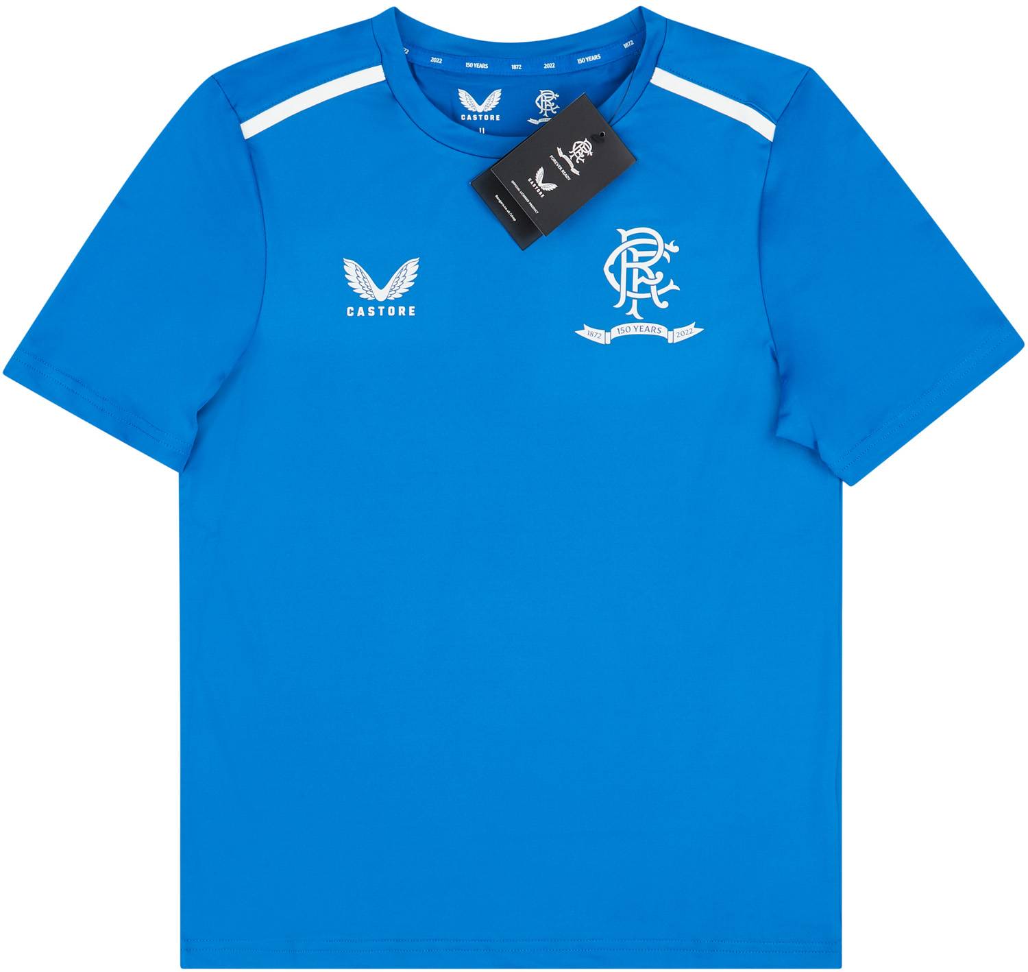 2021-22 Rangers Castore '150 Years Anniversary' Travel Tee - NEW - (KIDS)