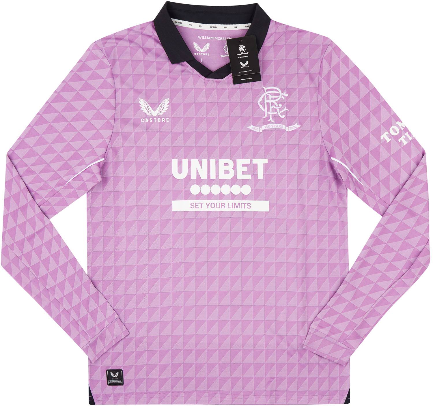 2021-22 Rangers Player Issue Pro '150 Years Anniversary' Third L/S Shirt