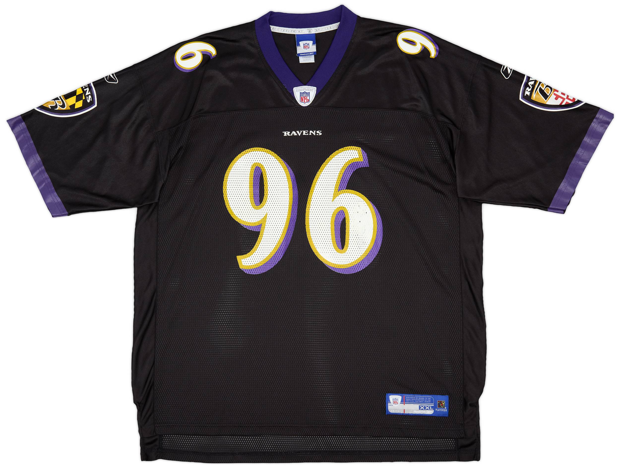 2005-06 Baltimore Ravens Thomas #96 Reebok On Field Alternate Jersey (Very Good) XXL