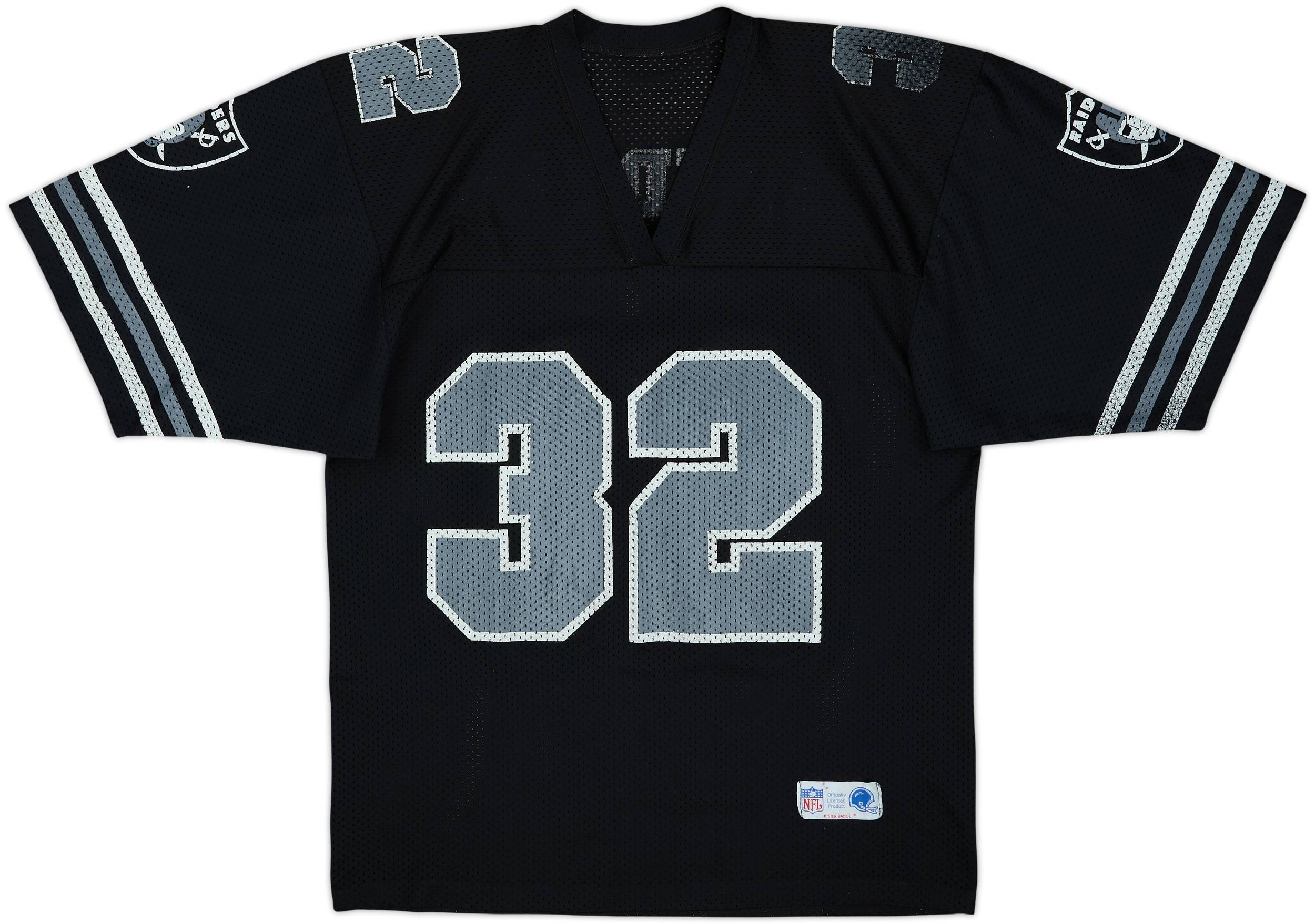 1990-94 Los Angeles Raiders #32 Badge Home Jersey - 6/10 - (L)