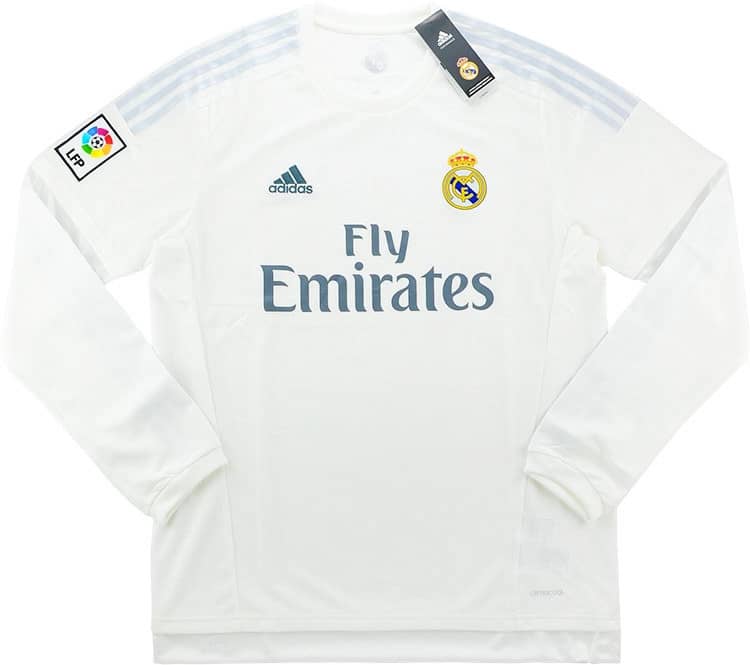 2015-16 Real Madrid Home L/S Shirt - NEW
