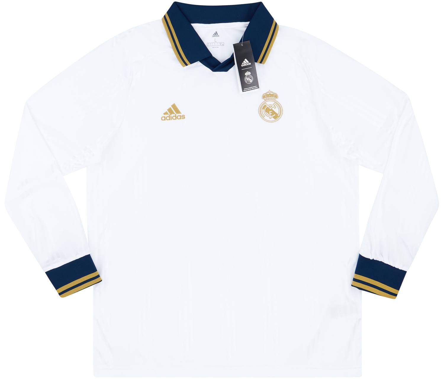 2019-20 Real Madrid adidas Icon L/S Tee - NEW
