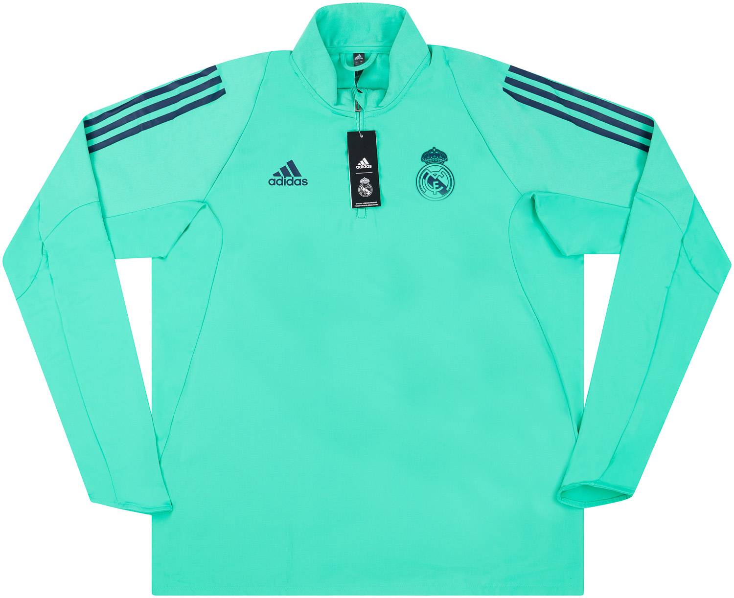 2019-20 Real Madrid adidas 1/2 Zip European Training Top