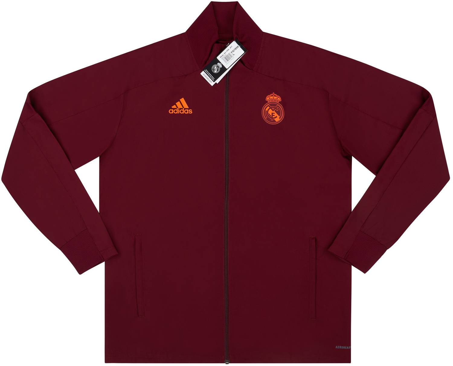 Real madrid red jacket 2025