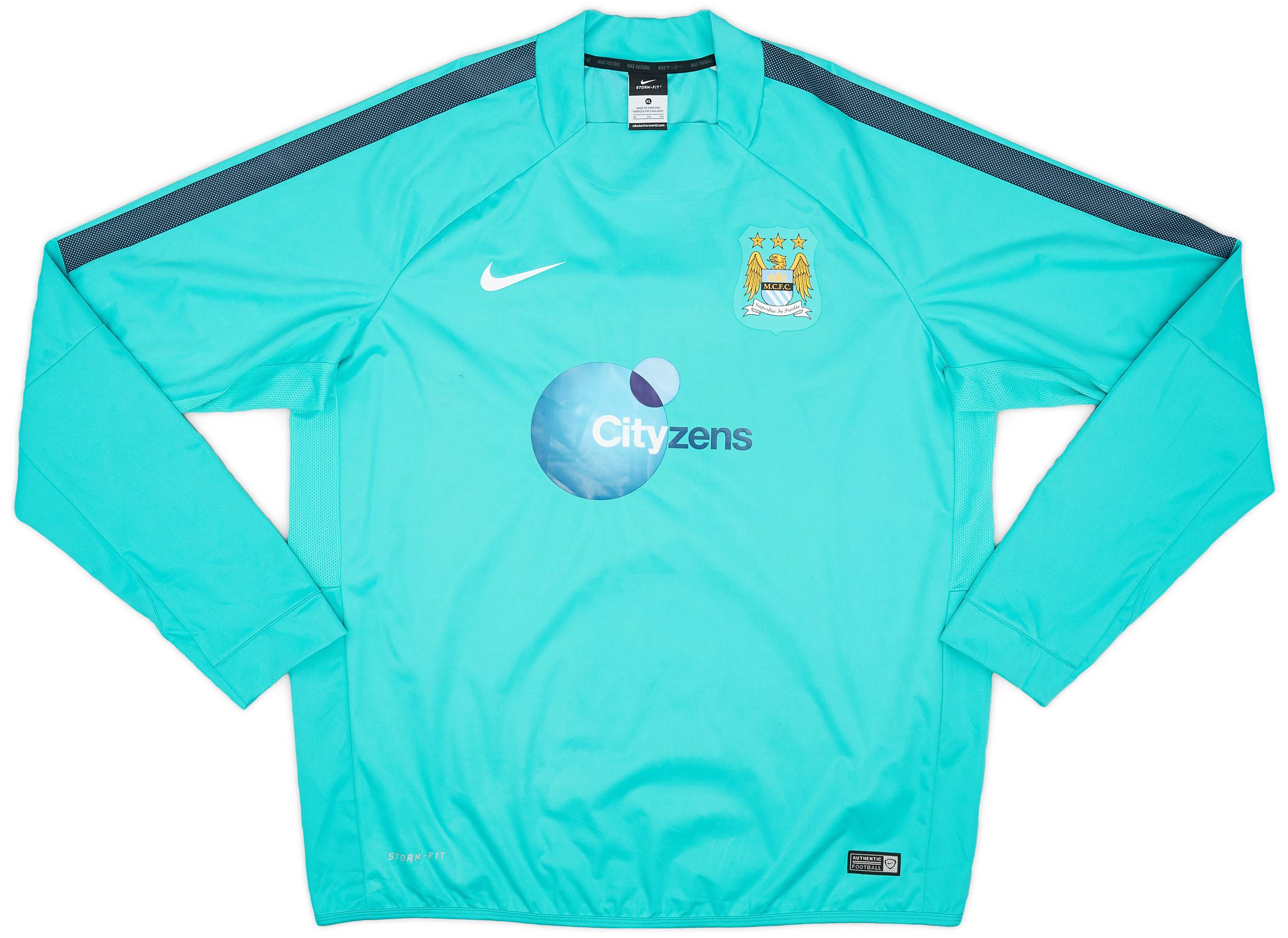 2015-16 Manchester City Nike Storm-Fit Drill Top - 9/10 - (XL)