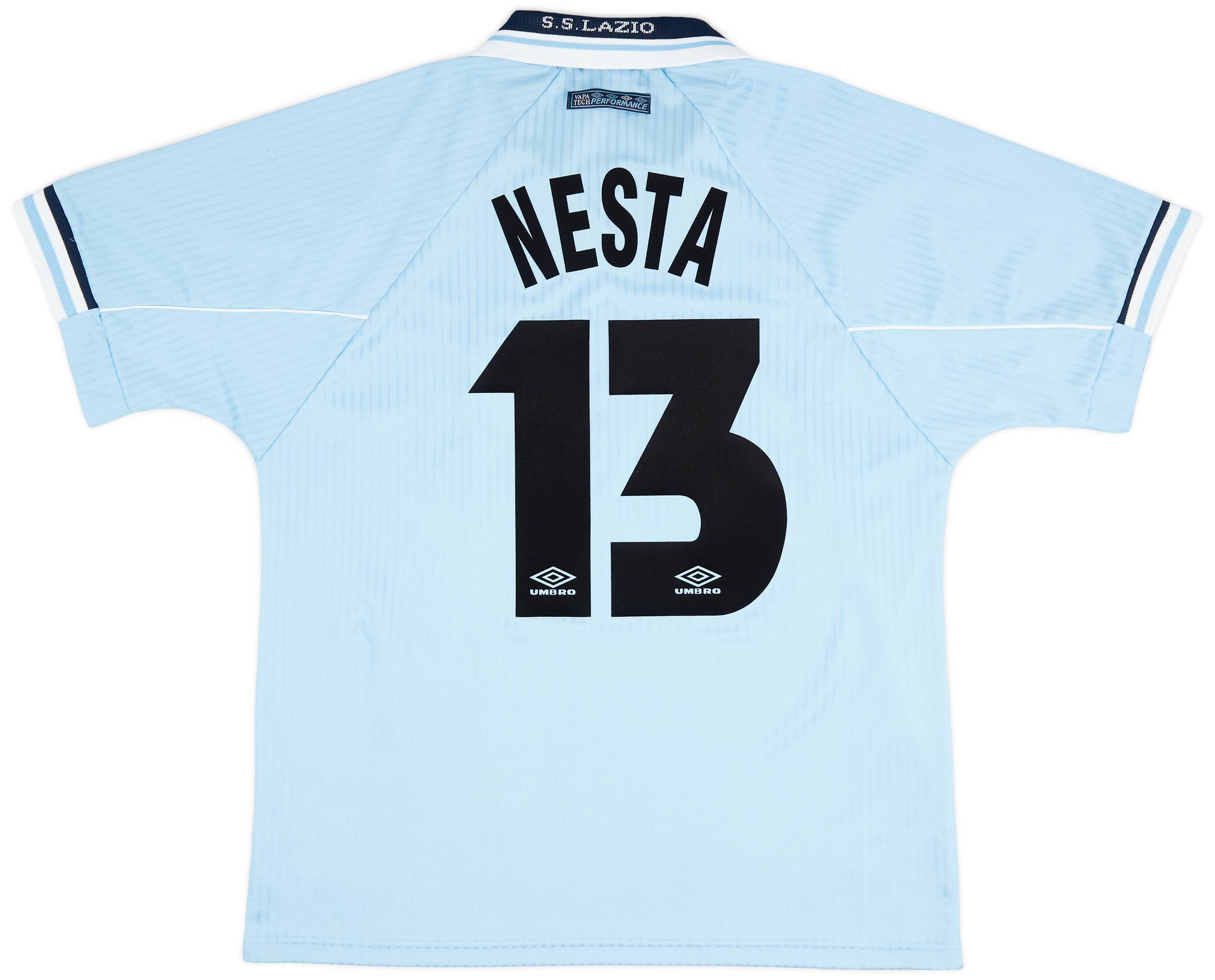 1997-98 Lazio Home Shirt Nesta #13 - 9/10 - (L)