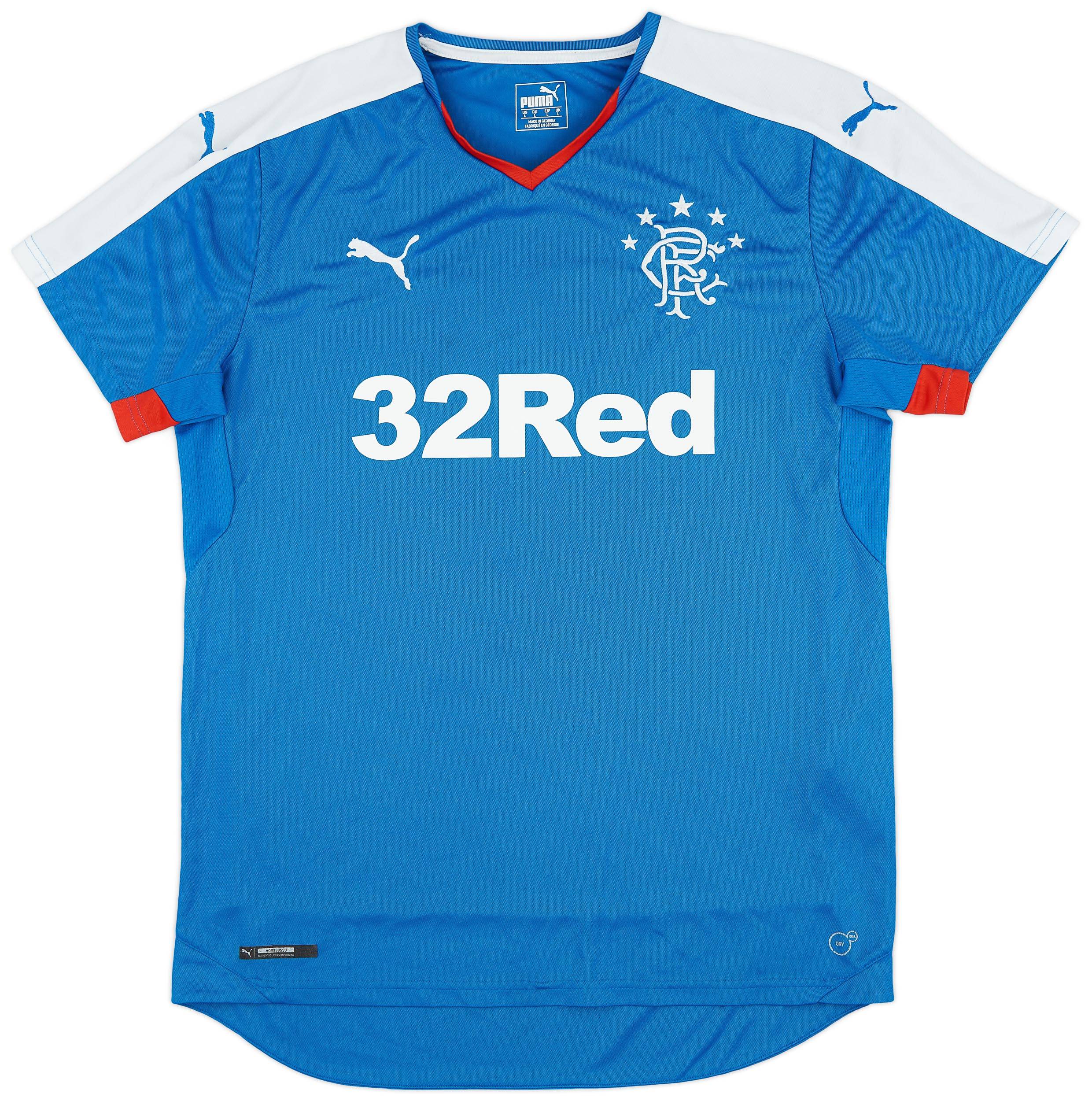 2015-16 Rangers Home Shirt - 8/10 - (L)