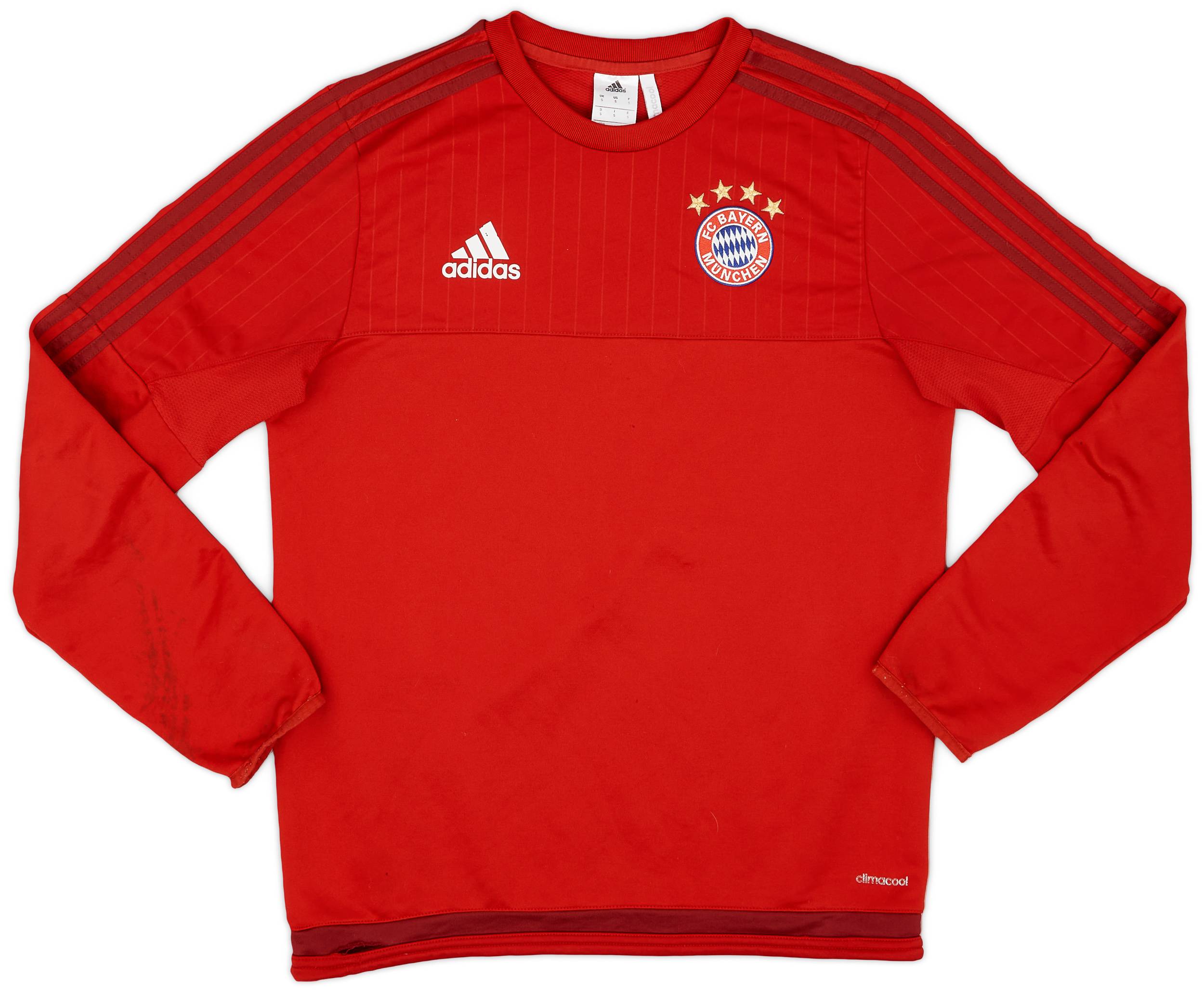 2015-16 Bayern Munich adidas Sweat Top - 8/10 - (S)