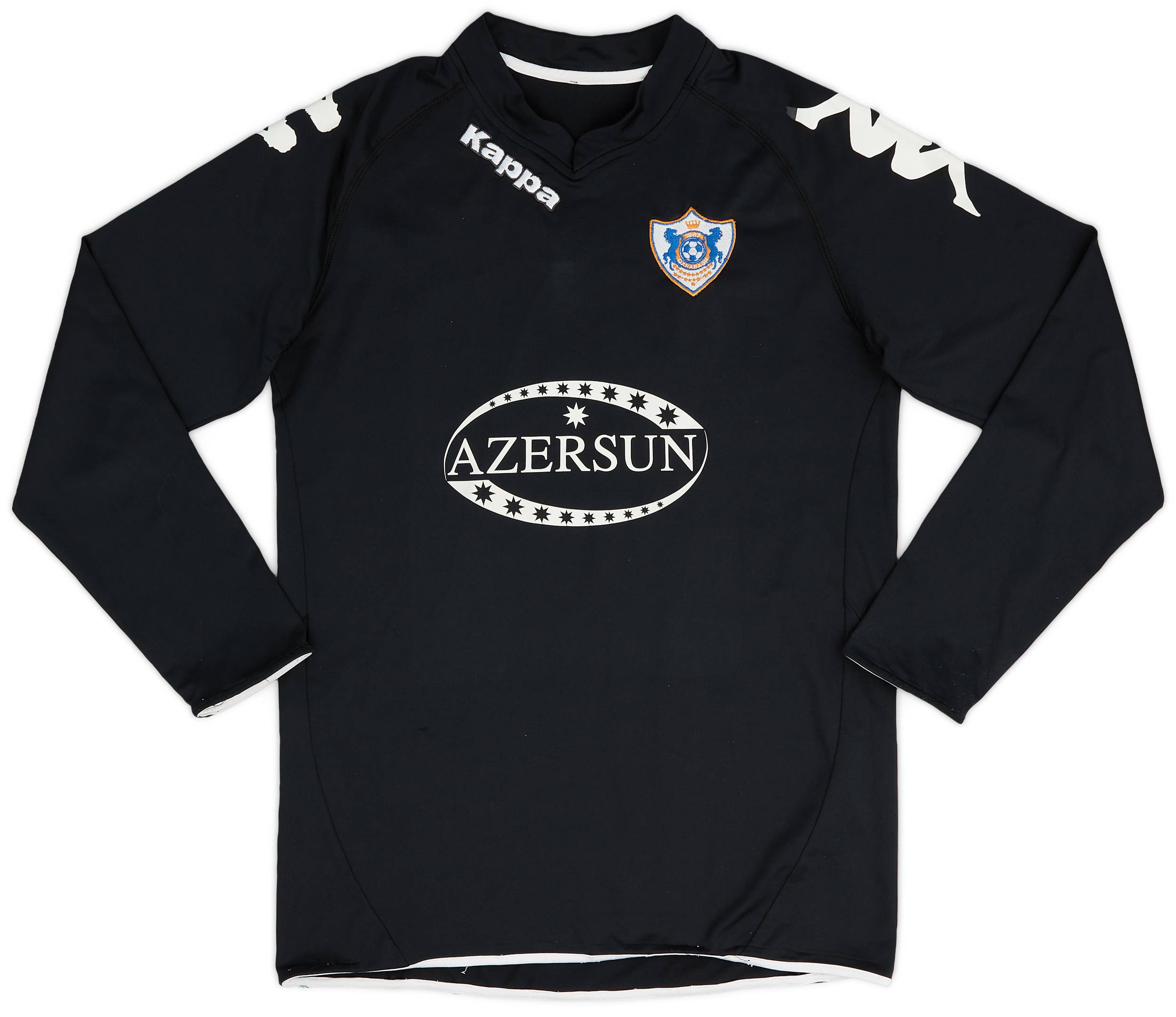 【BAGARCH】FOOTBALL SHIRTS 2008-09 Qarabag Home L/S Shirt #3 - 7/10 - (M)