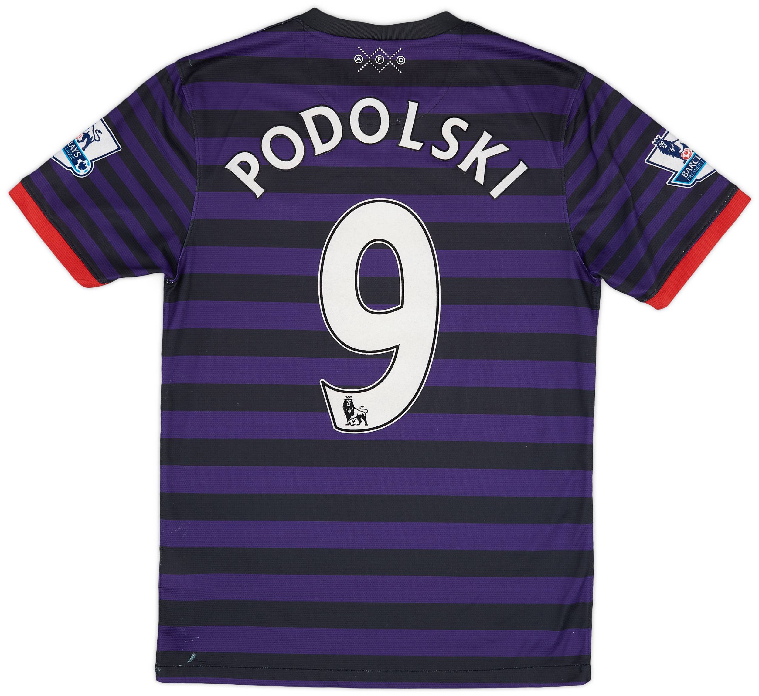 2012 13 Arsenal Away Shirt Podolski 9 5 10 S