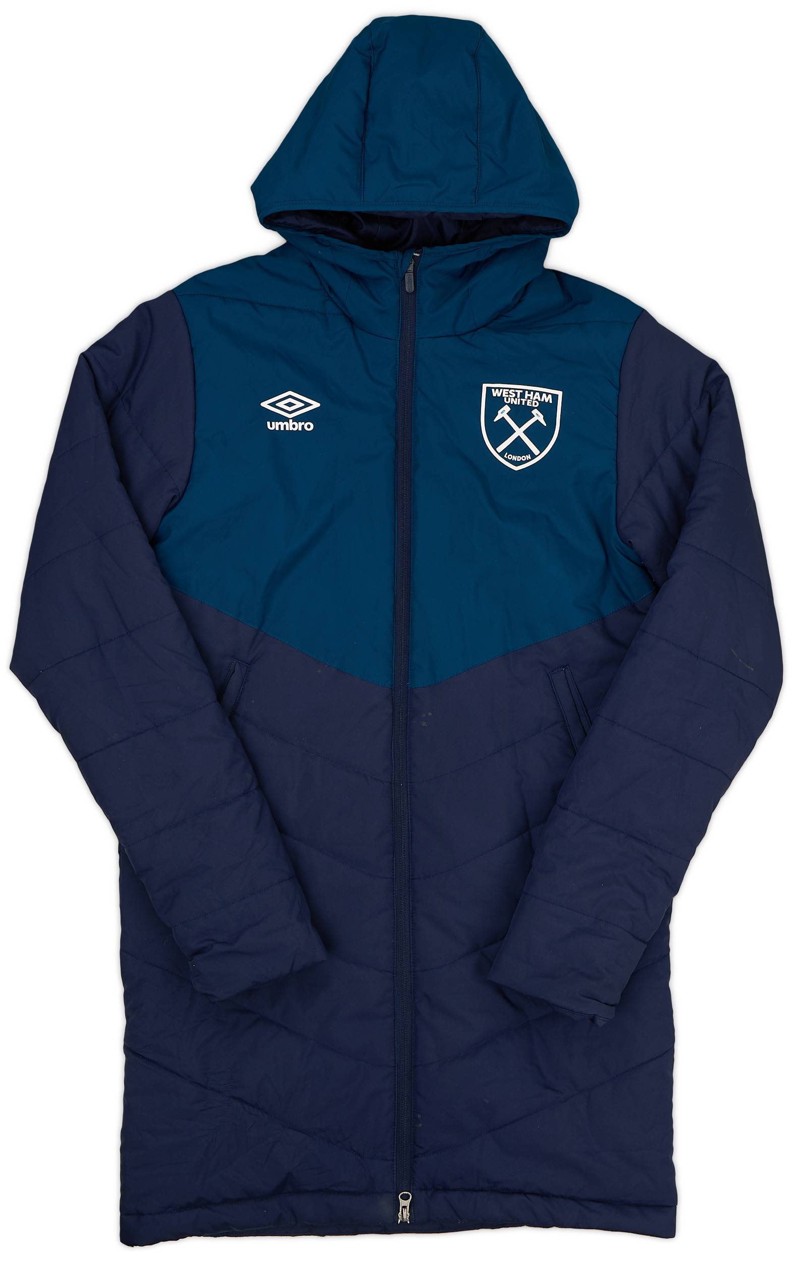2017-18 West Ham Umbro Padded Bench Coat - 8/10 - (S)
