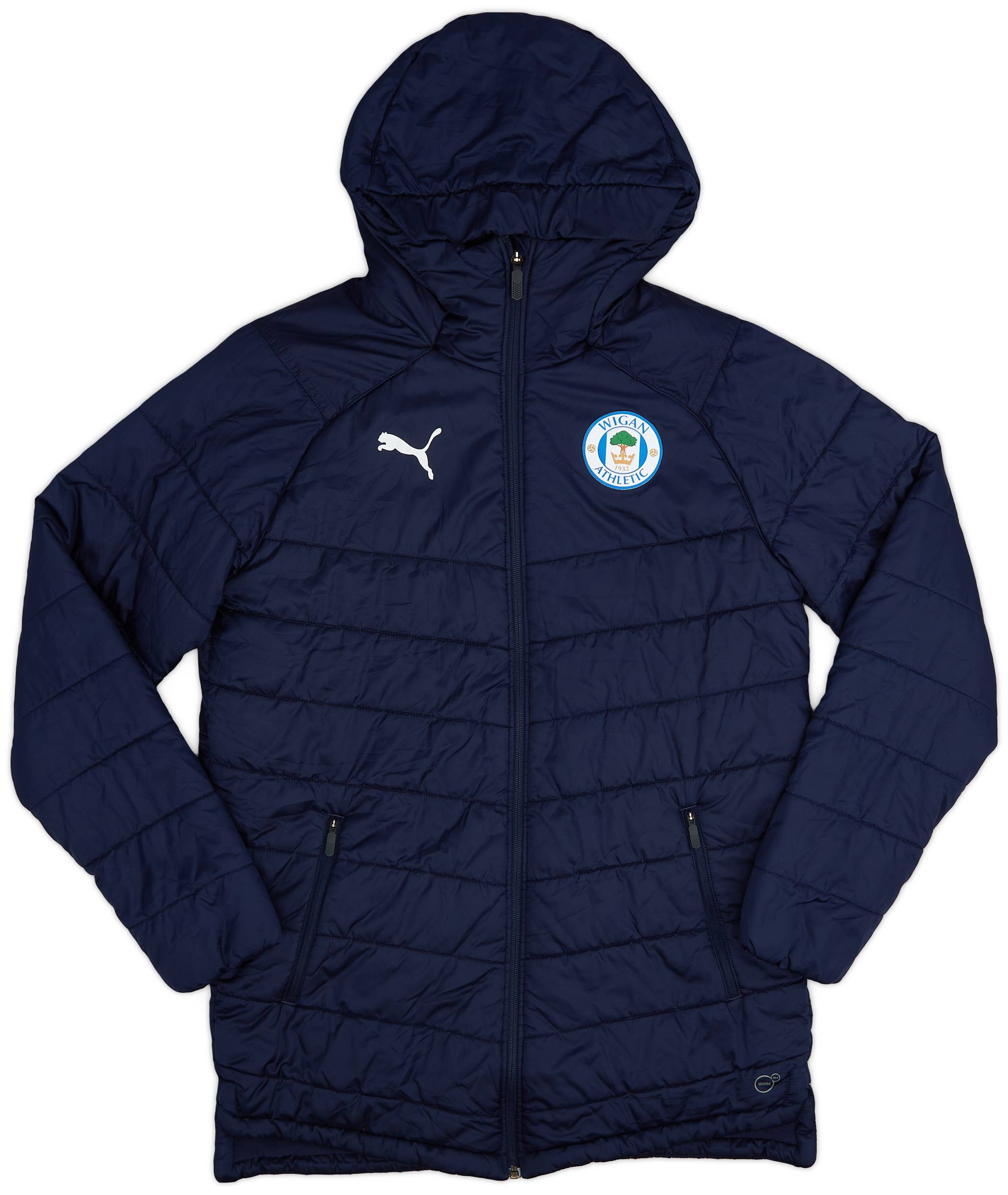 2018 19 Wigan Puma Padded Bench Coat 9 10 S