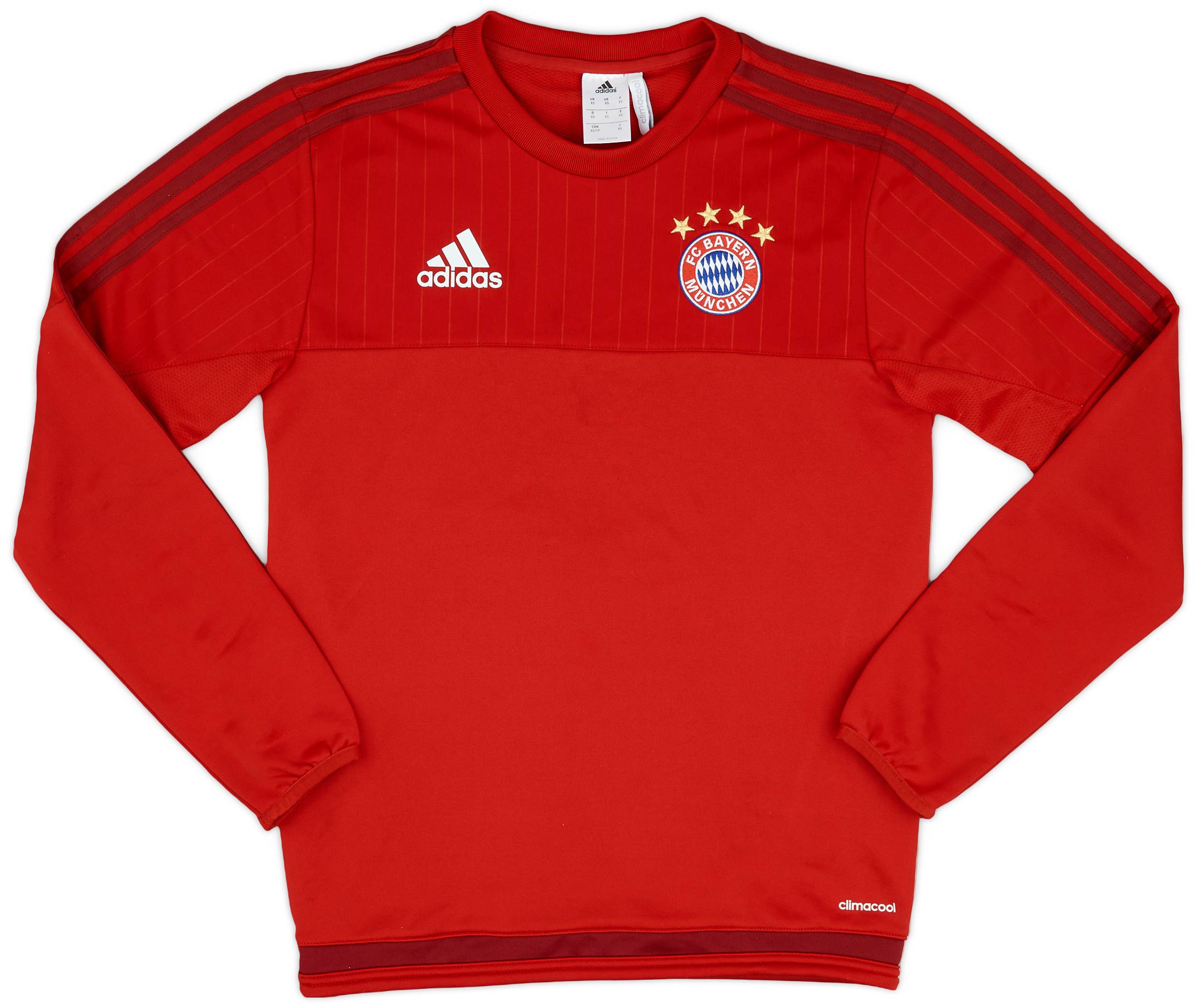 2015-16 Bayern Munich adidas Sweat Top - 10/10 - (XS)