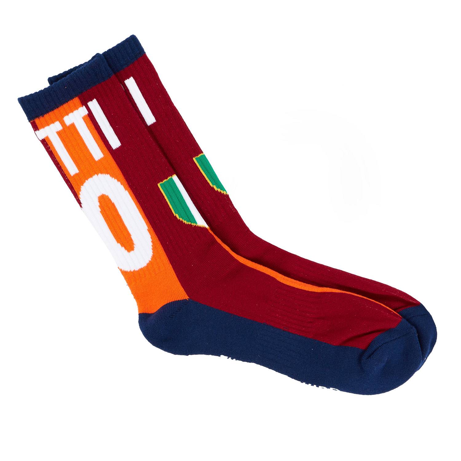2001-02 Roma Totti #10 European Crew Socks