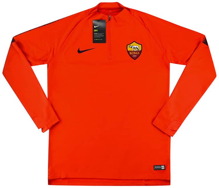 2018-19 Roma Nike 1/2 Zip Squad Training Drill Top - NEW