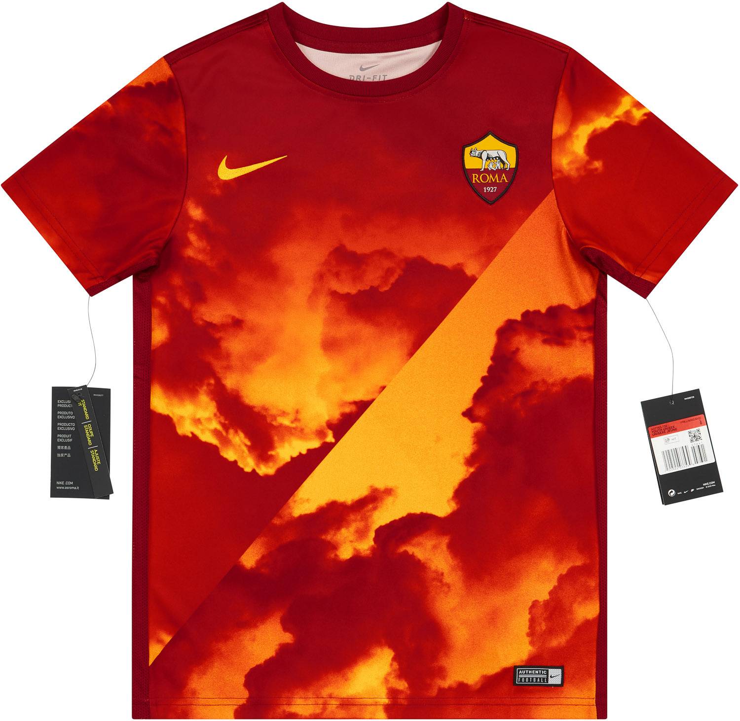 2019 20 Roma Nike Pre Match Training Shirt NEW KIDS