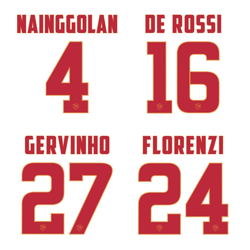 2014-15 Roma Away Name Set