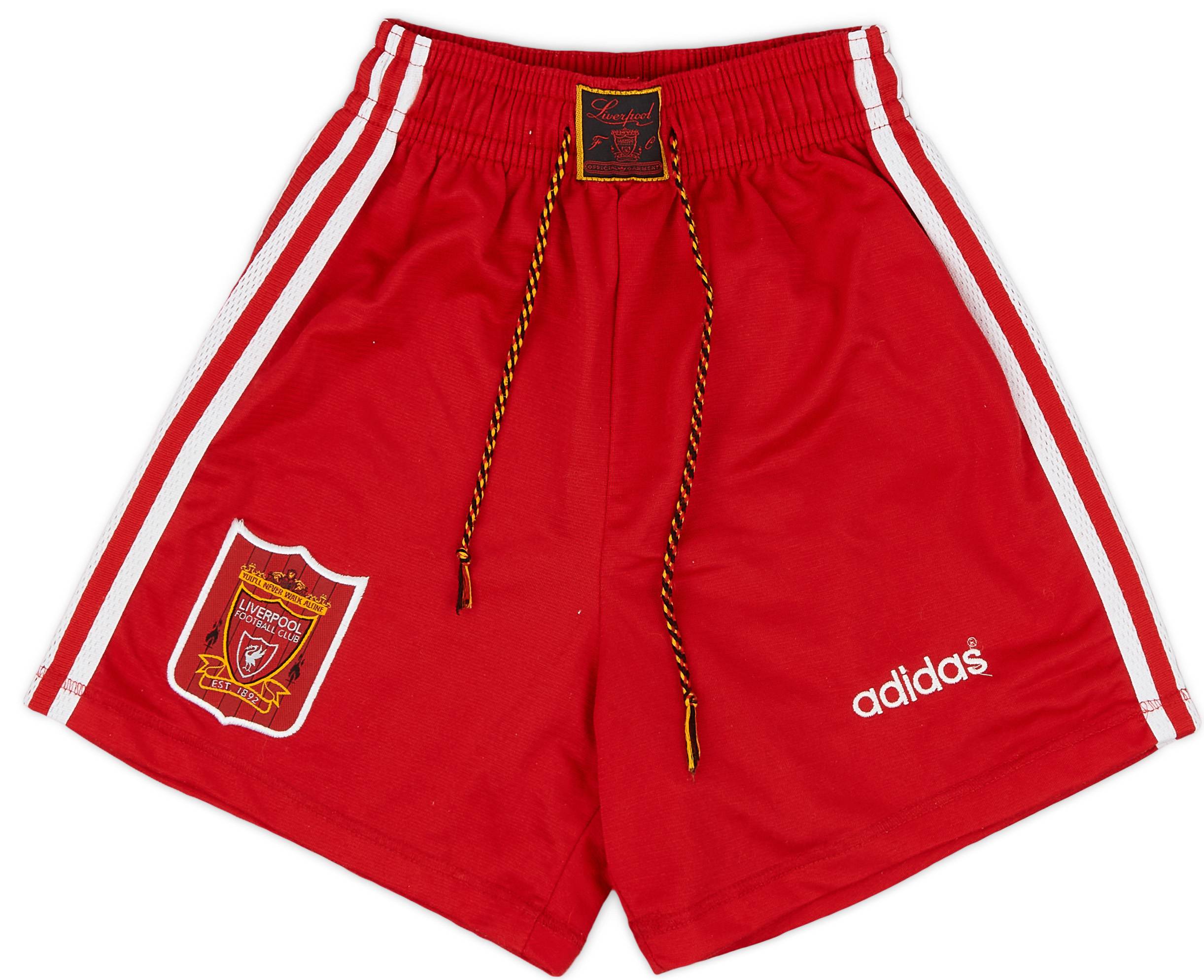 1995-96 Liverpool Home Shorts - Excellent 9/10 - (L.Boys)