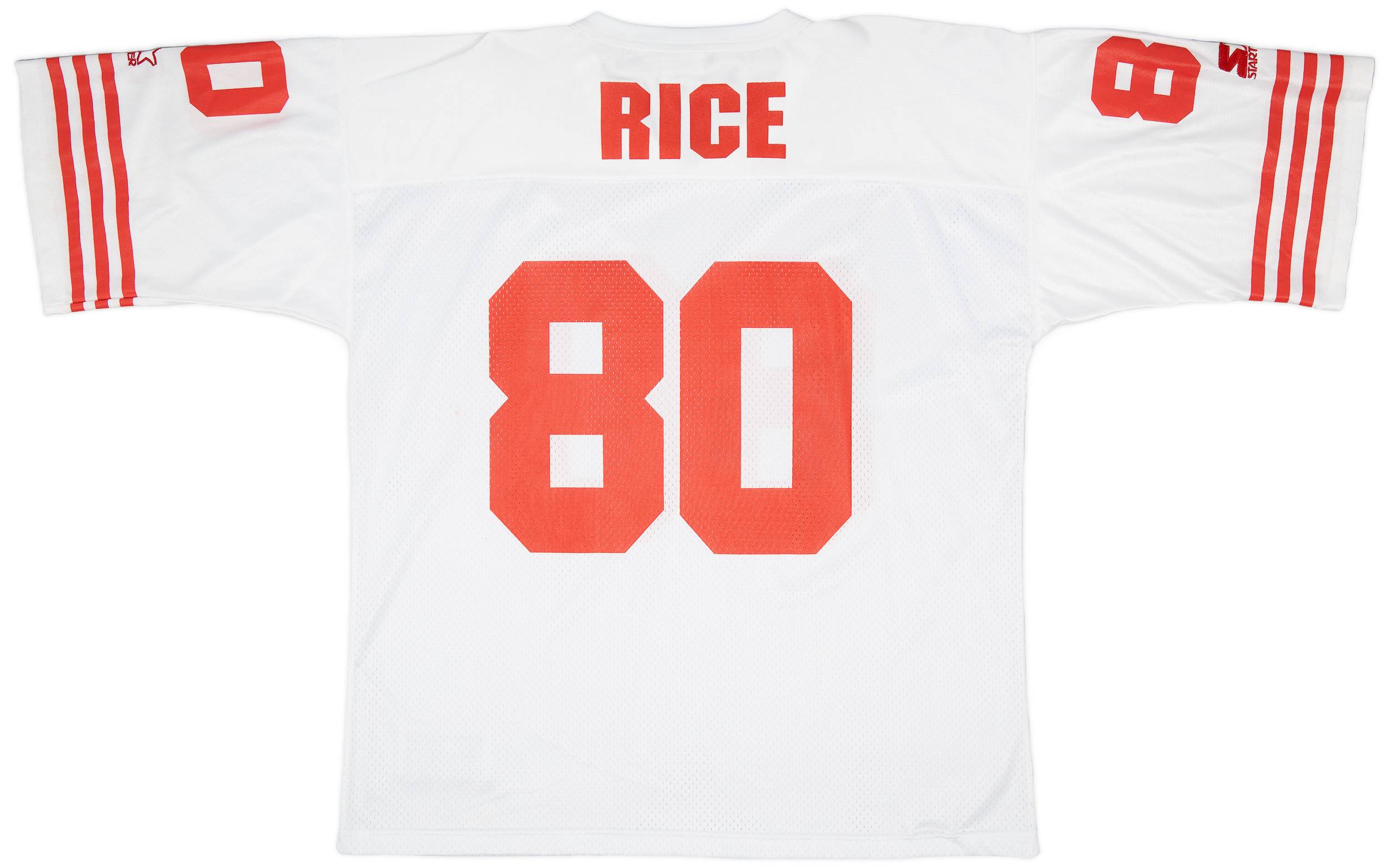 【12月スーパーSALE 15%OFF】 49ers Francisco San 1992-95 Rice Jersey Away Starter #80 ユニフォーム