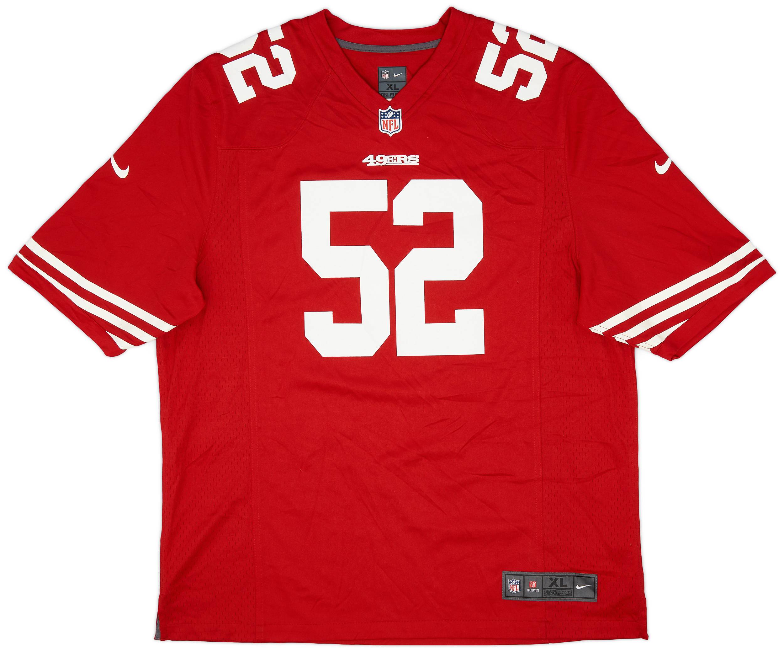 2012 14 San Francisco 49ers Willis 52 Nike Game Home Jersey Excellent XL