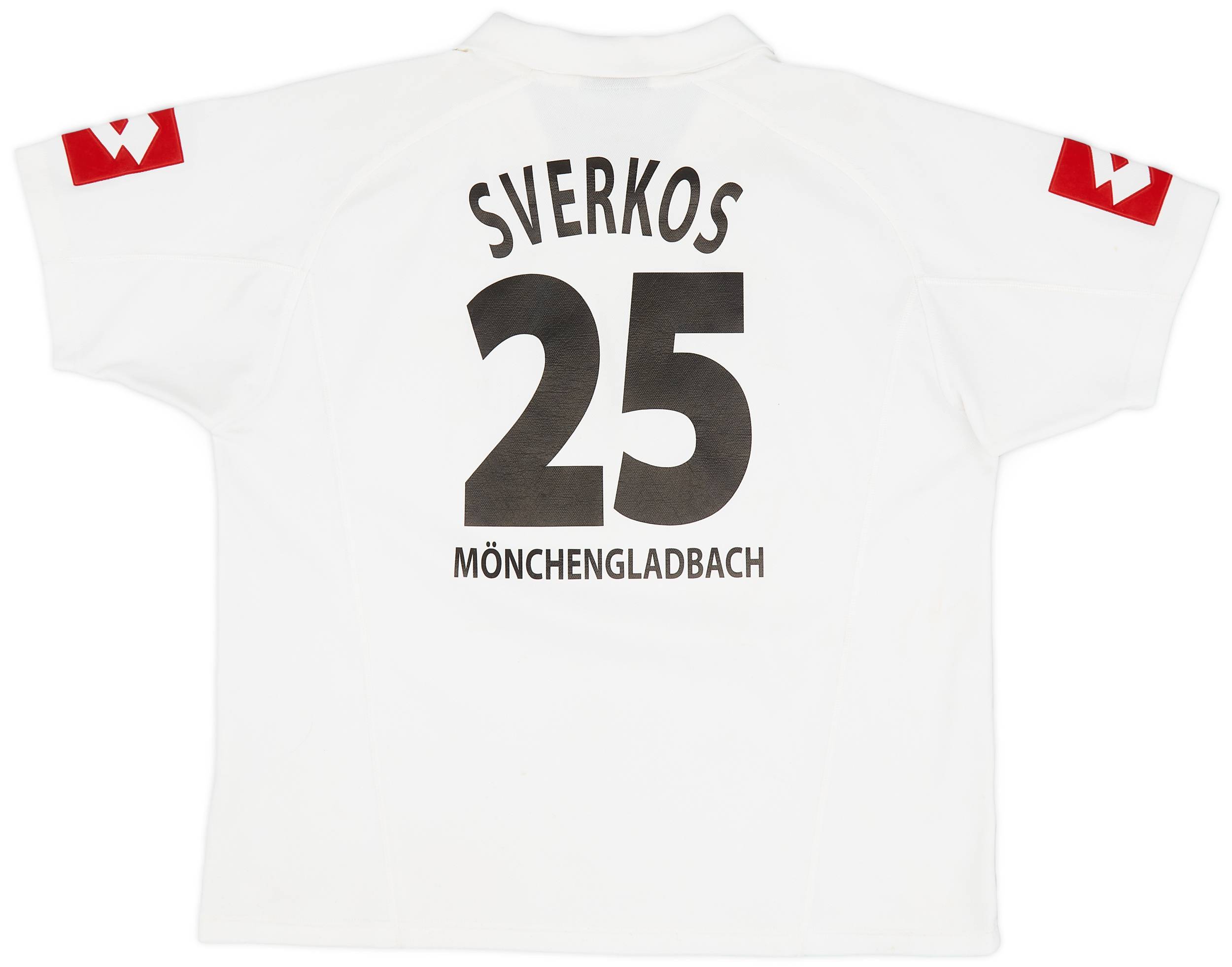 2003-05 Borussia Monchengladbach Home Shirt Sverkos #25 - 6/10 - (M)