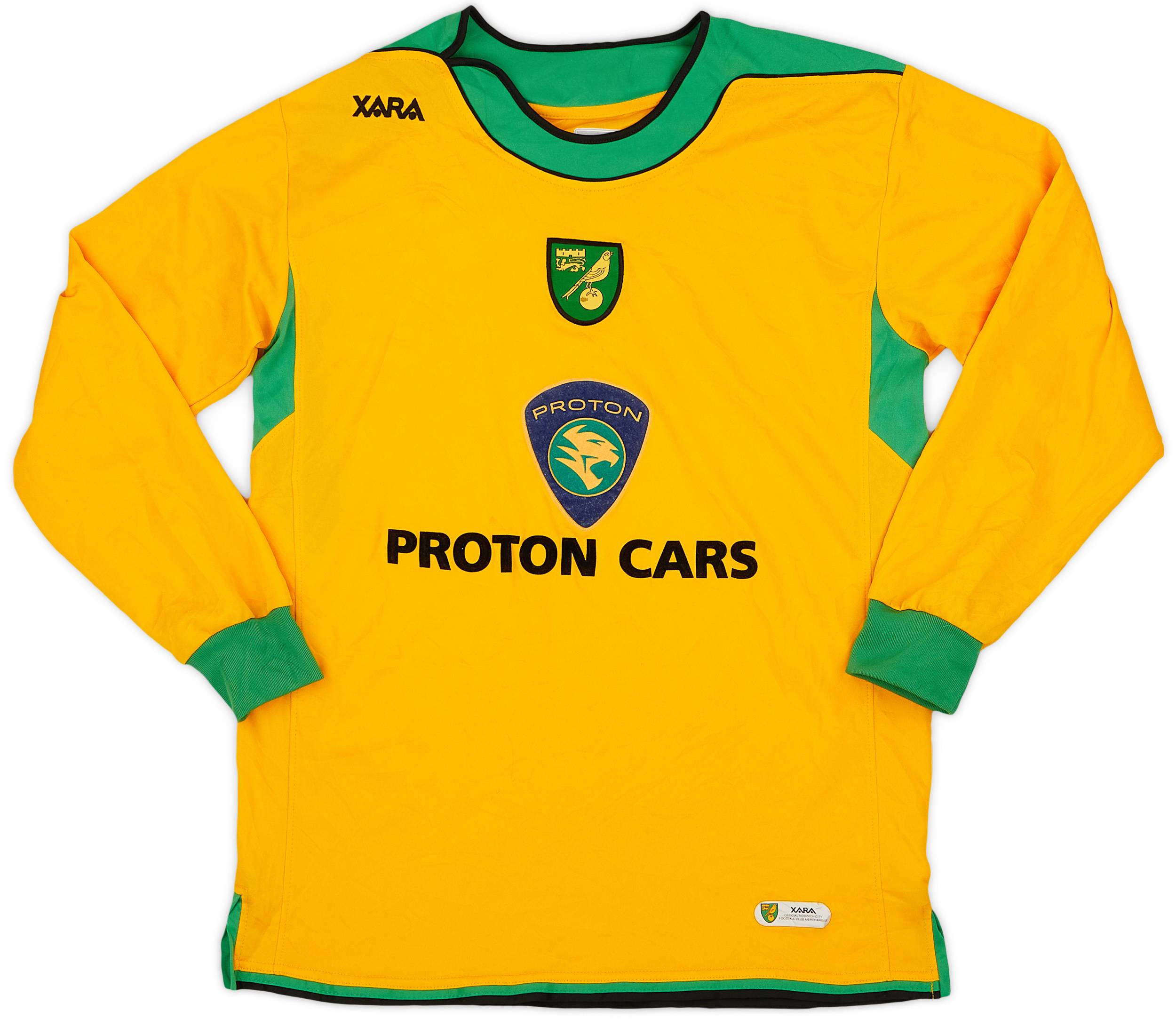 2005-06 Norwich Home L/S Shirt - 8/10 - (M)