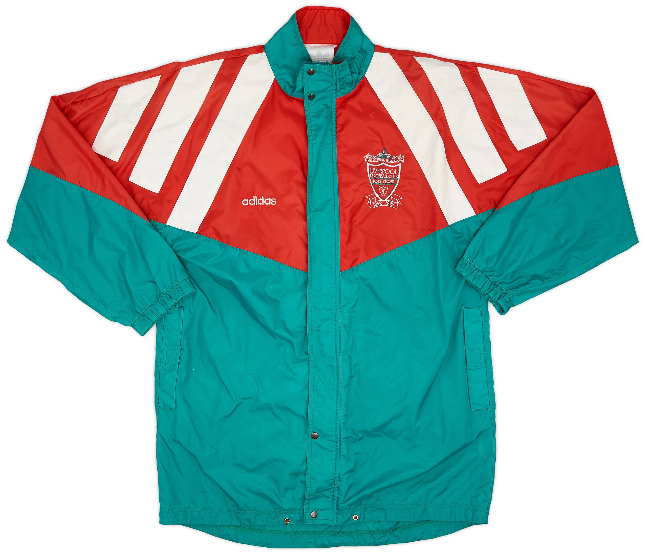 2010-11 Liverpool adidas Padded Bench Coat - 6/10 - (S)