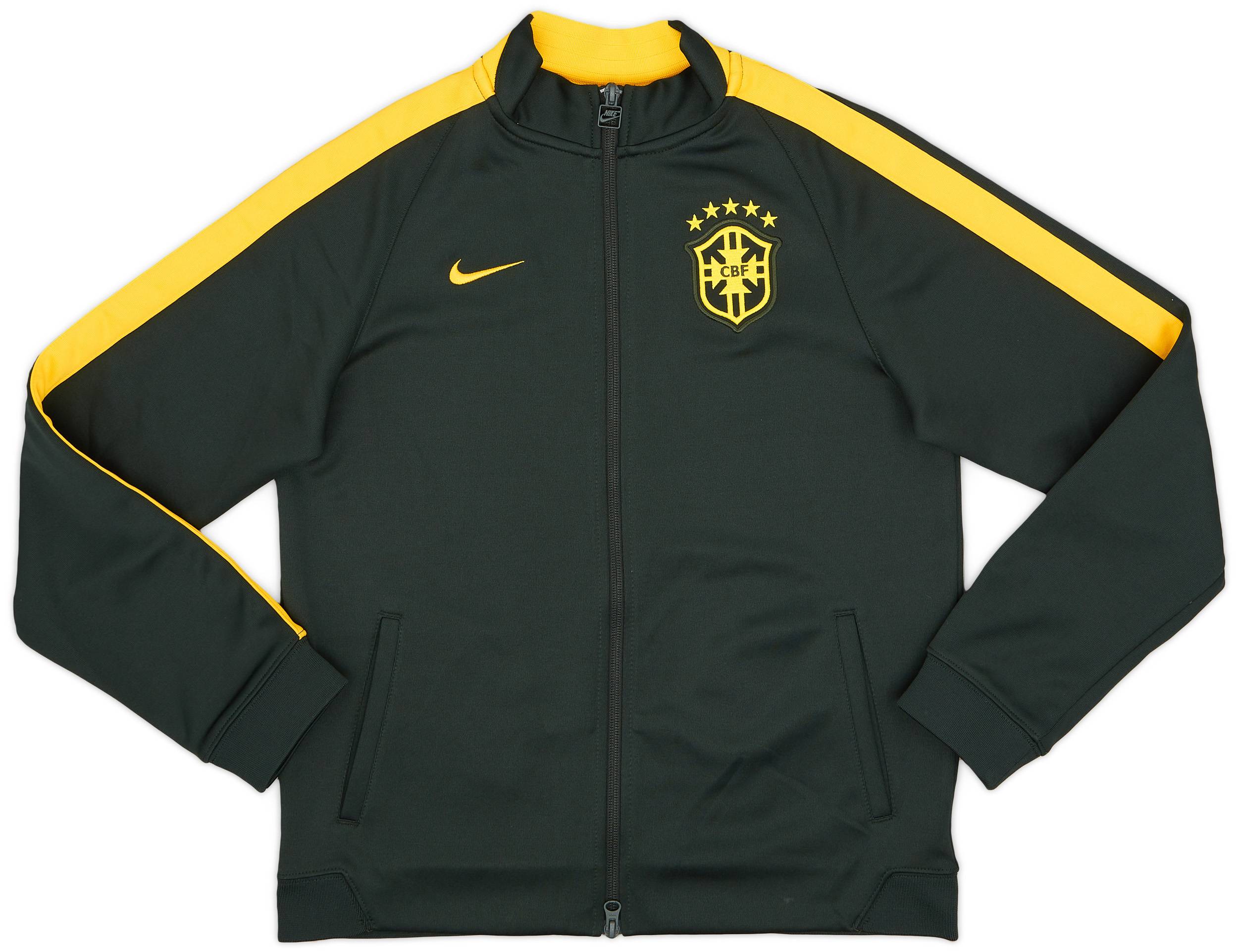 2014-15 Brazil Nike Track Jacket - 9/10 - (XL.Boys)