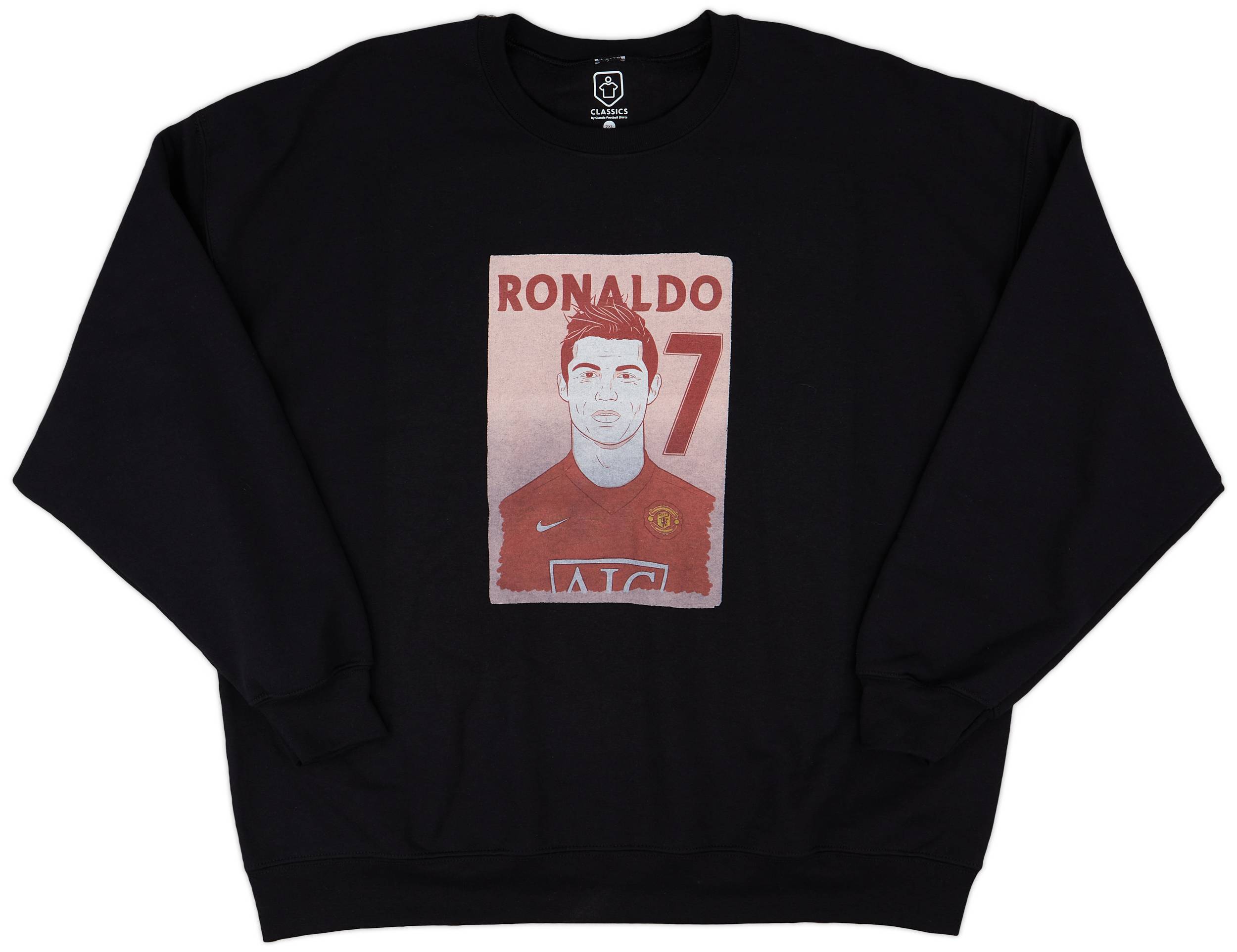 2007-09 Manchester United Ronaldo #7 Premier League Icons Sweat Top - 7/10 - (XXL)