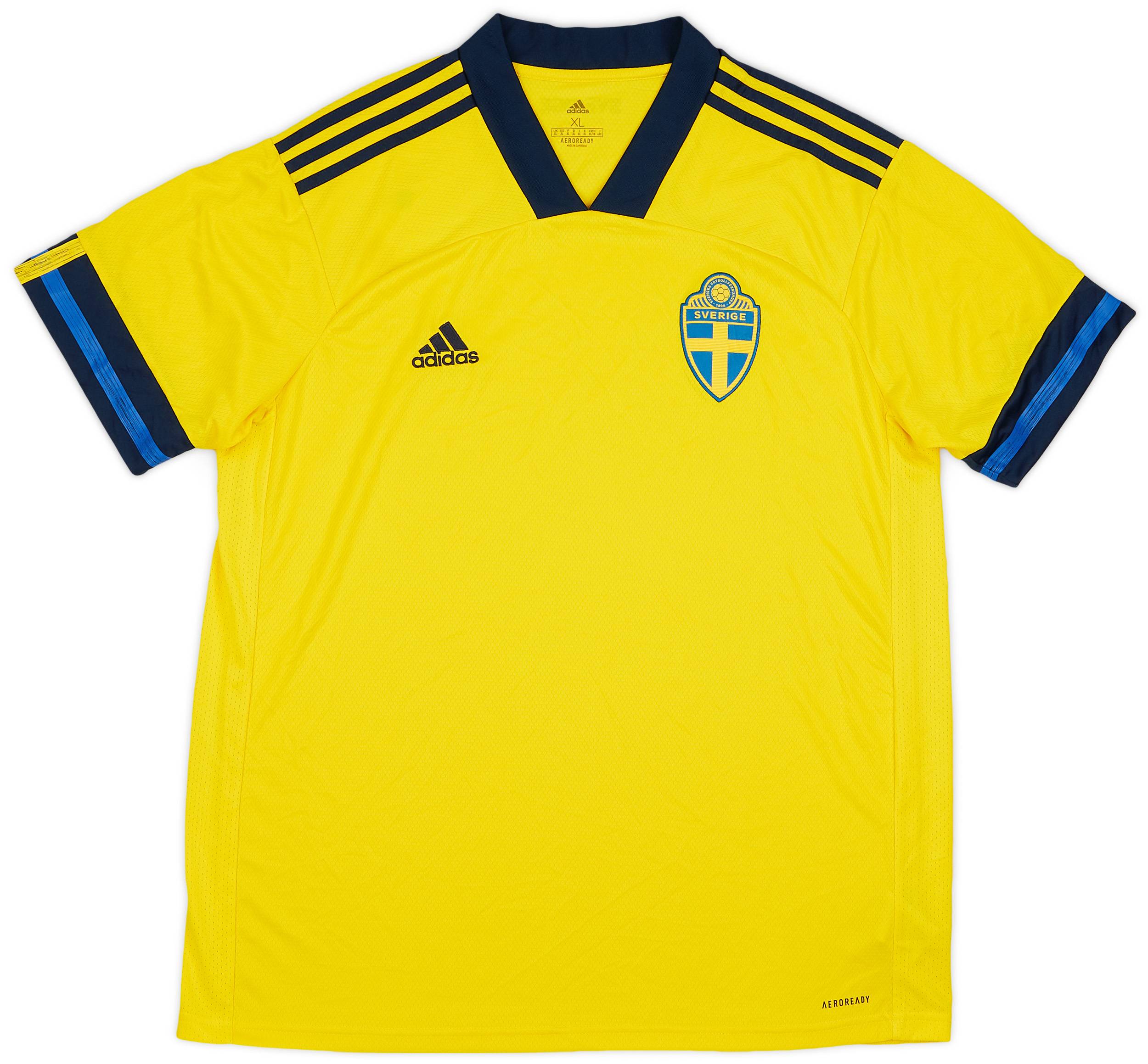 2020-21 Sweden Home Shirt - 9/10 - (XL)