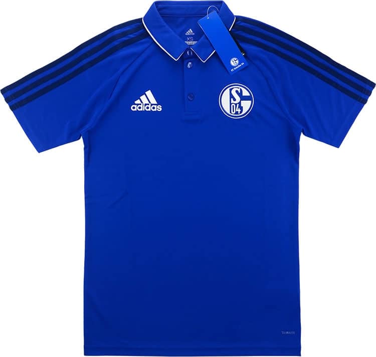 2017-18 Schalke adidas Training Polo T-Shirt (XS)
