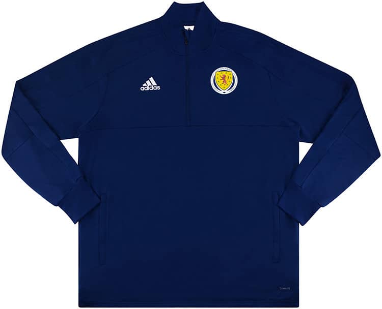 2017-18 Scotland Player Issue 1/2 Zip Training Top (Excellent)