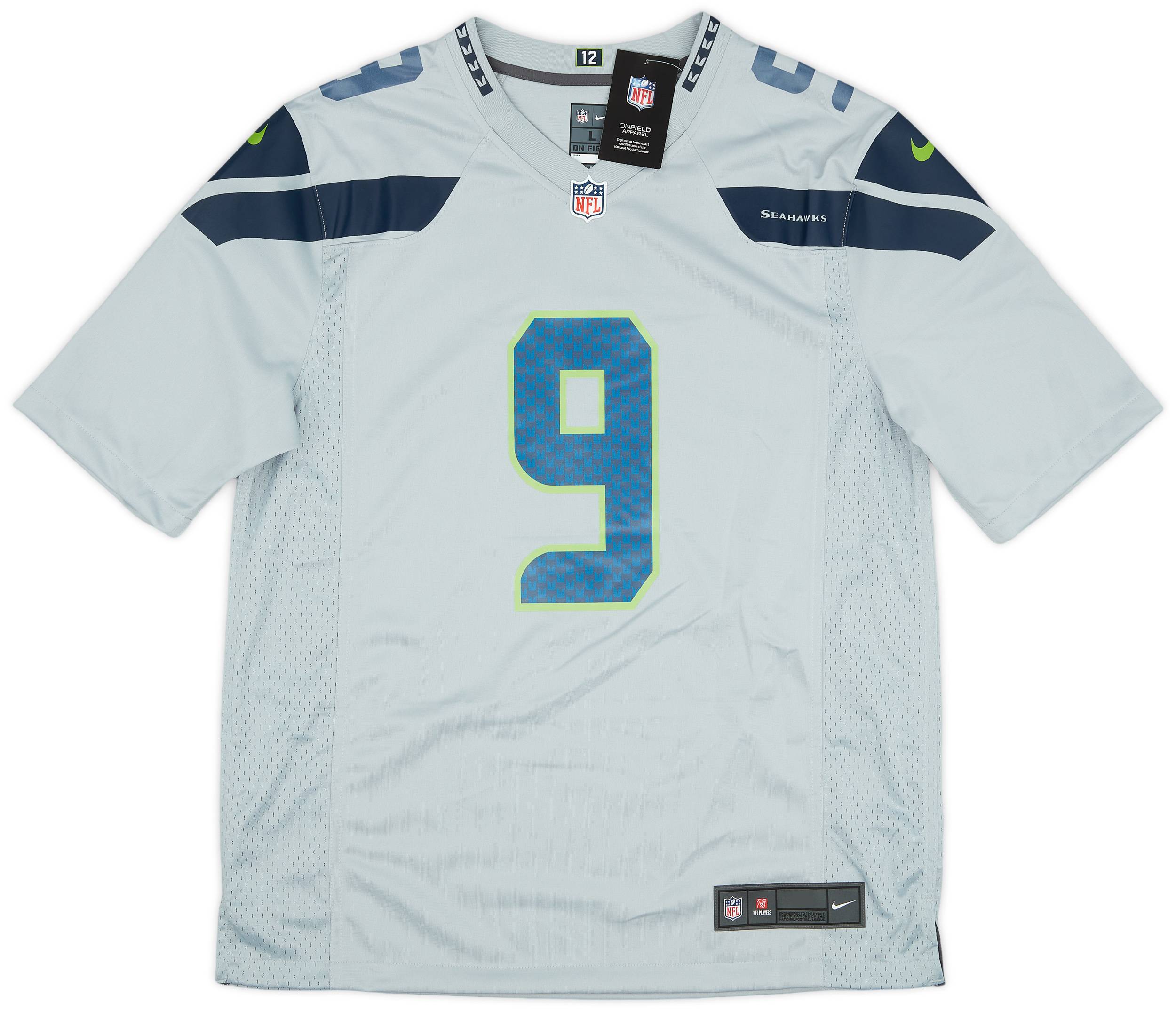 2022 23 Seattle Seahawks Walker III 9 Nike Game Alternate Jersey L