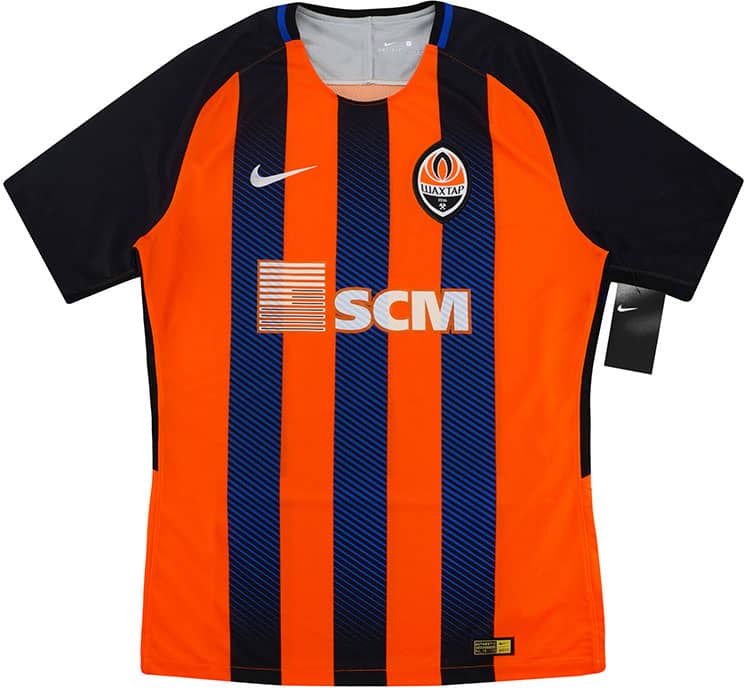2017-19 Shakhtar Donetsk Player Issue Home European Shirt